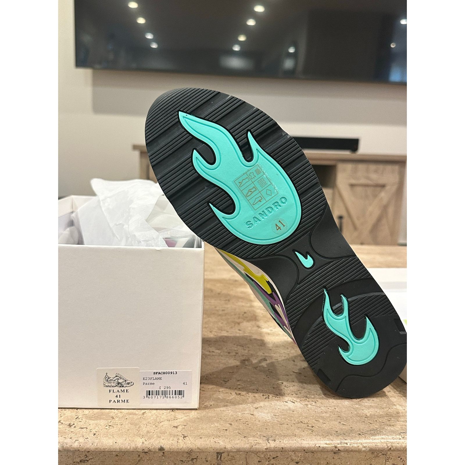 Sandro NEW in box Sandro Flame Sneakers Parme size 41 /10.5 Size US 10.5 / IT 40.5 - 8 Thumbnail