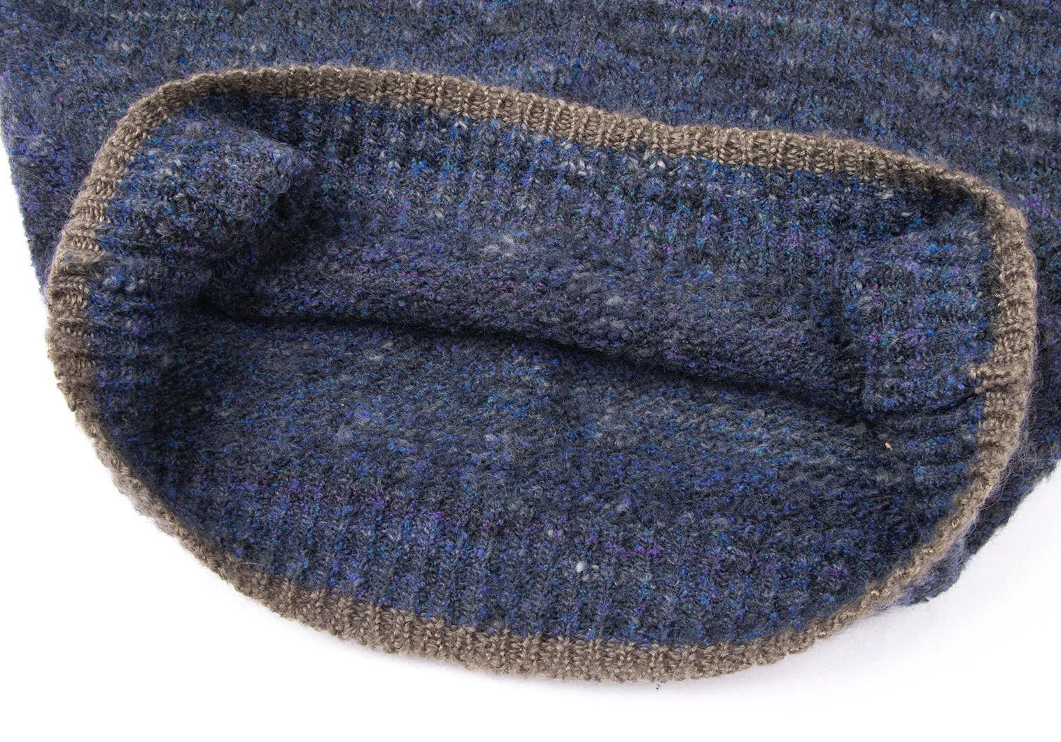 Issey Miyake Wool Nylon Mix Color Knit Sweater in Blue, Size M Size US M / EU 48-50 / 2 - 8 Thumbnail