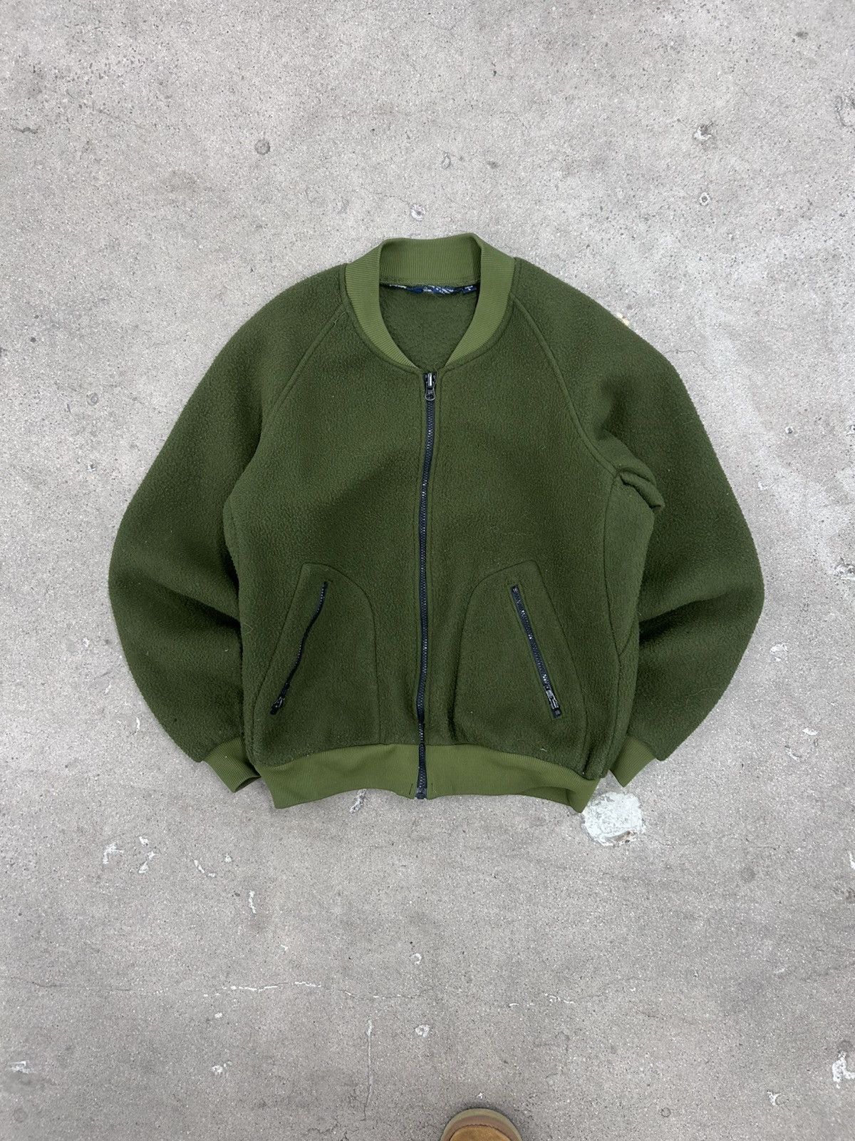 Columbia Vintage Columbia USA Made Fleece Bomber Jacket Olive Green Size US L / EU 52-54 / 3 - 1 Thumbnail