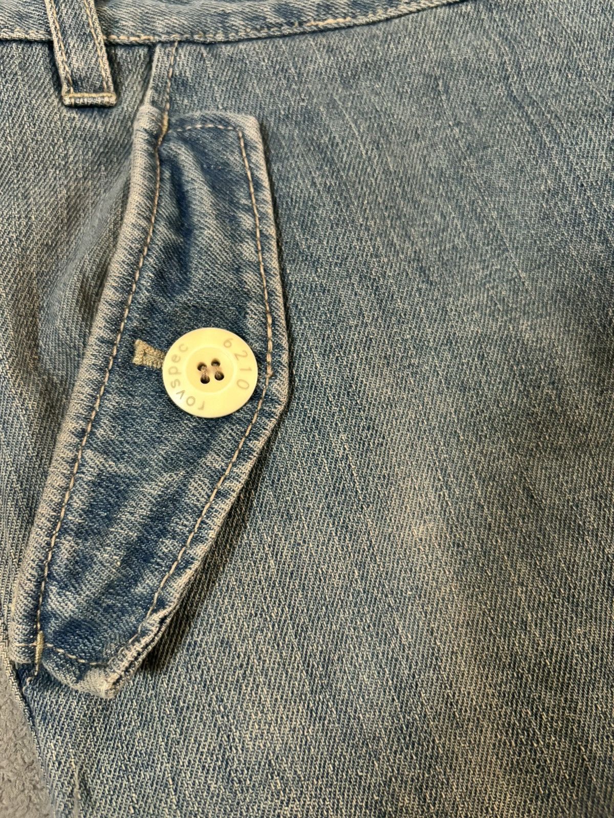 Other Y2K Japanese Rovtski Union Made Workwear Drop Crotch Jeans Size US 31 - 7 Thumbnail
