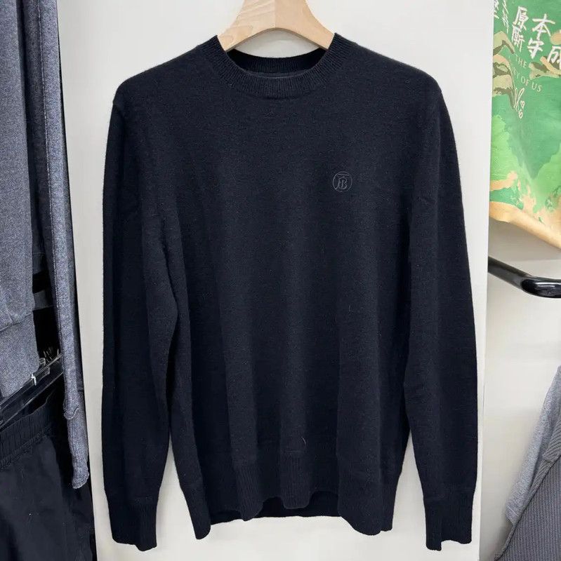 Burberry Burberry Black Men's Knit Sweater Size US L / EU 52-54 / 3 - 1 Thumbnail