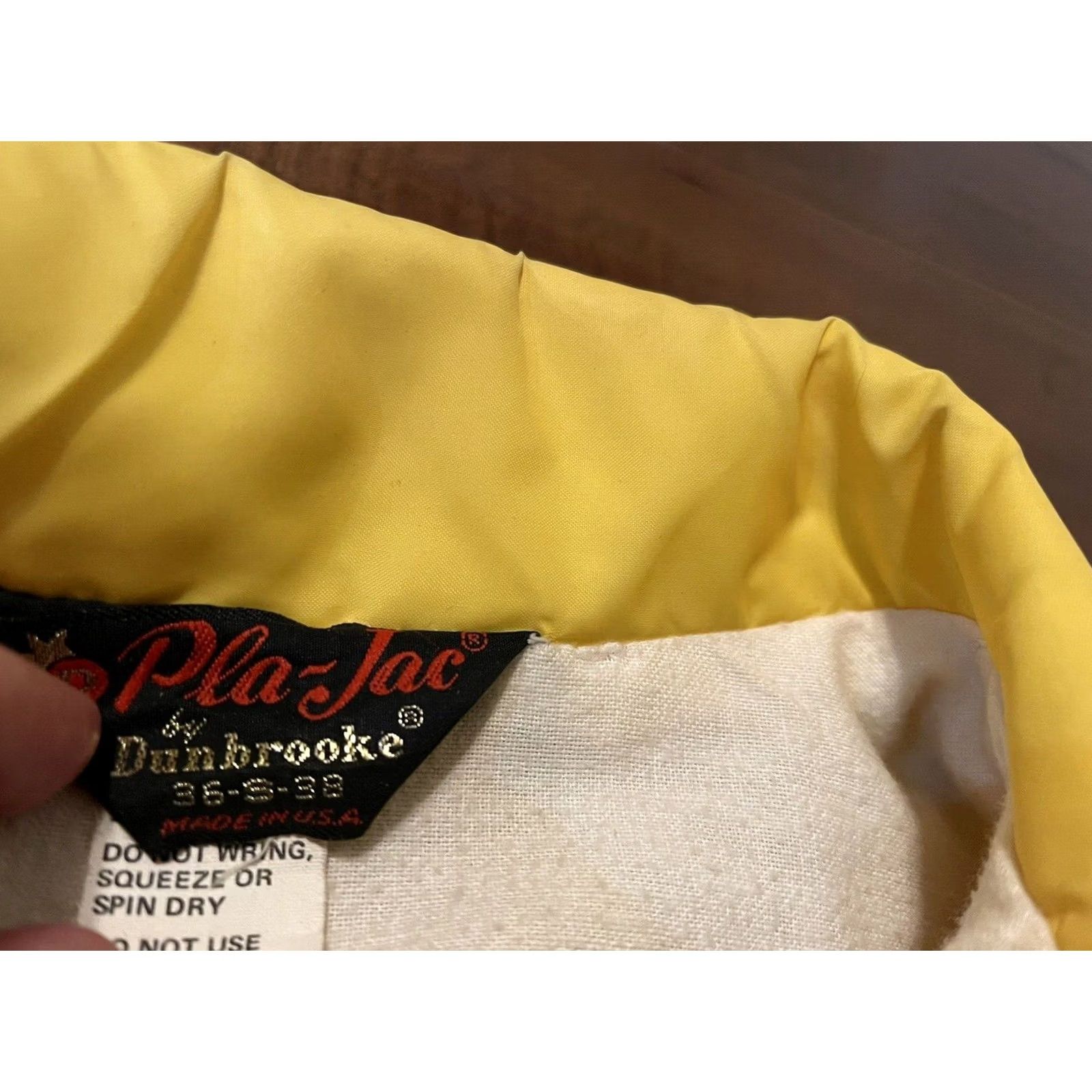 Dunbrooke VINTAGE Yellow Pages Phone Book Jacket Men's Small Lined Snap Button Made in USA Size US S / EU 44-46 / 1 - 4 Thumbnail