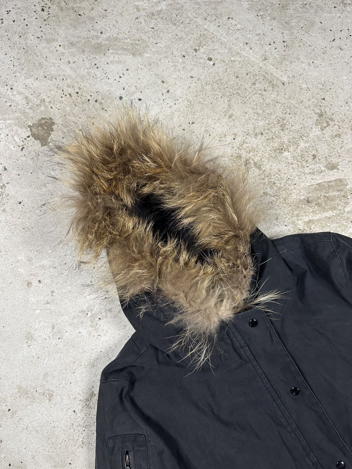 Sandro Sandro Paris Black Faux Fur Lined Parka Jacket Size M / US 6-8 / IT 42-44 - 7 Thumbnail