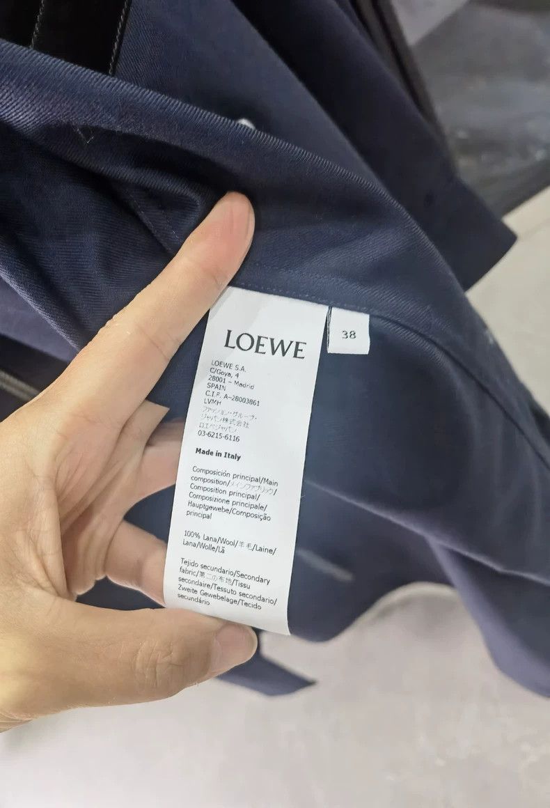 Loewe LOEWE A dark blue long-sleeved dress Size XS / US 0-2 / IT 36-38 - 4 Thumbnail