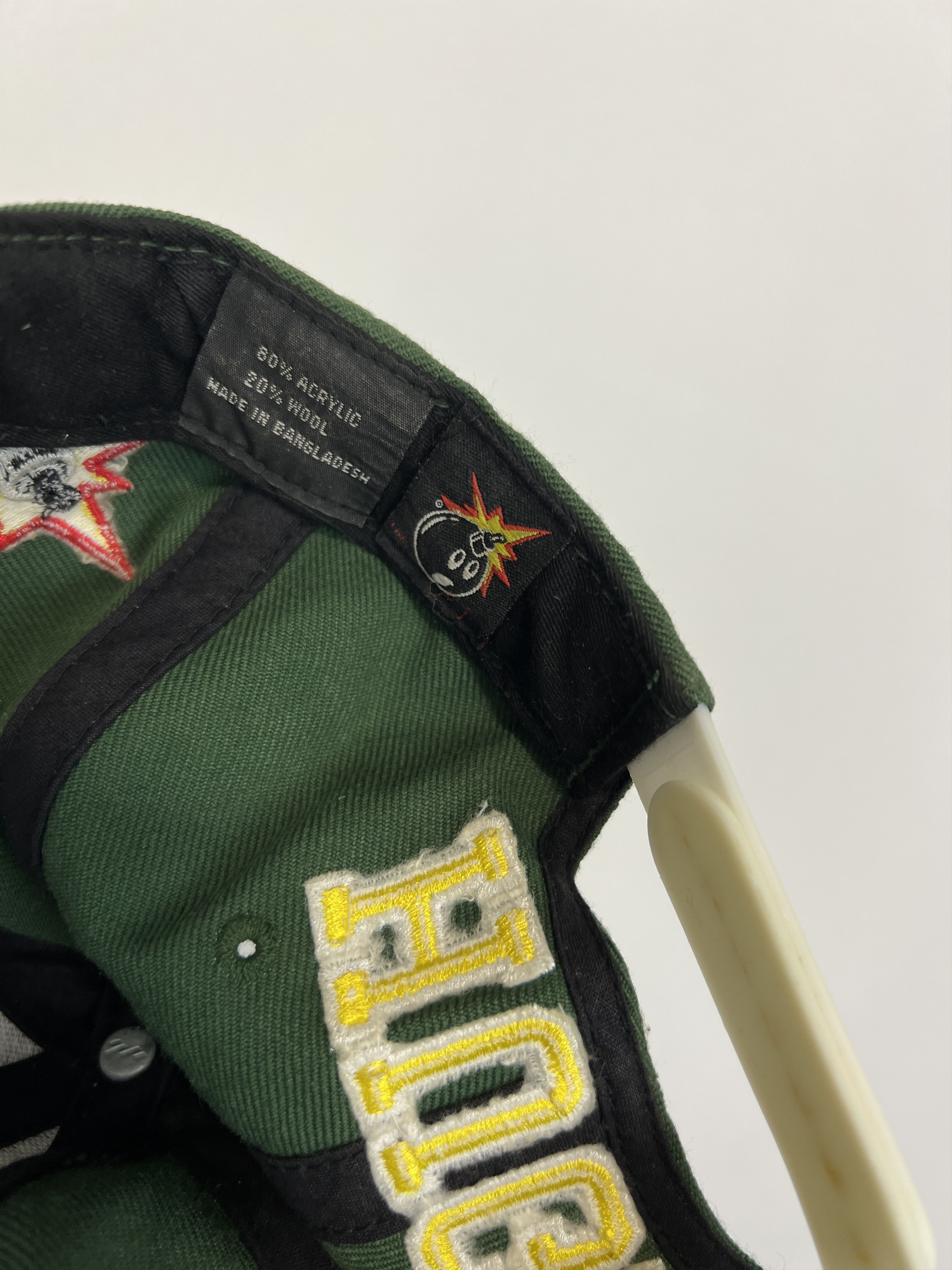 Vintage Los Angeles The Hundreds Bomb Logo Panel Green Cap Hat Rare Size ONE SIZE - 8 Thumbnail