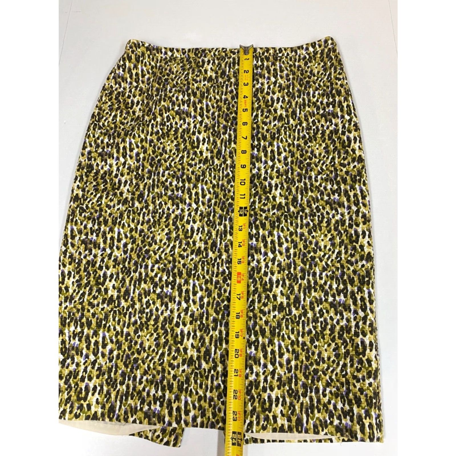 J.Crew J.CREW Skirt Women's 6 Green Straight Pencil Zip Knit Cotton Knee Length Casual Size 28" / US 6 / IT 42 - 7 Thumbnail