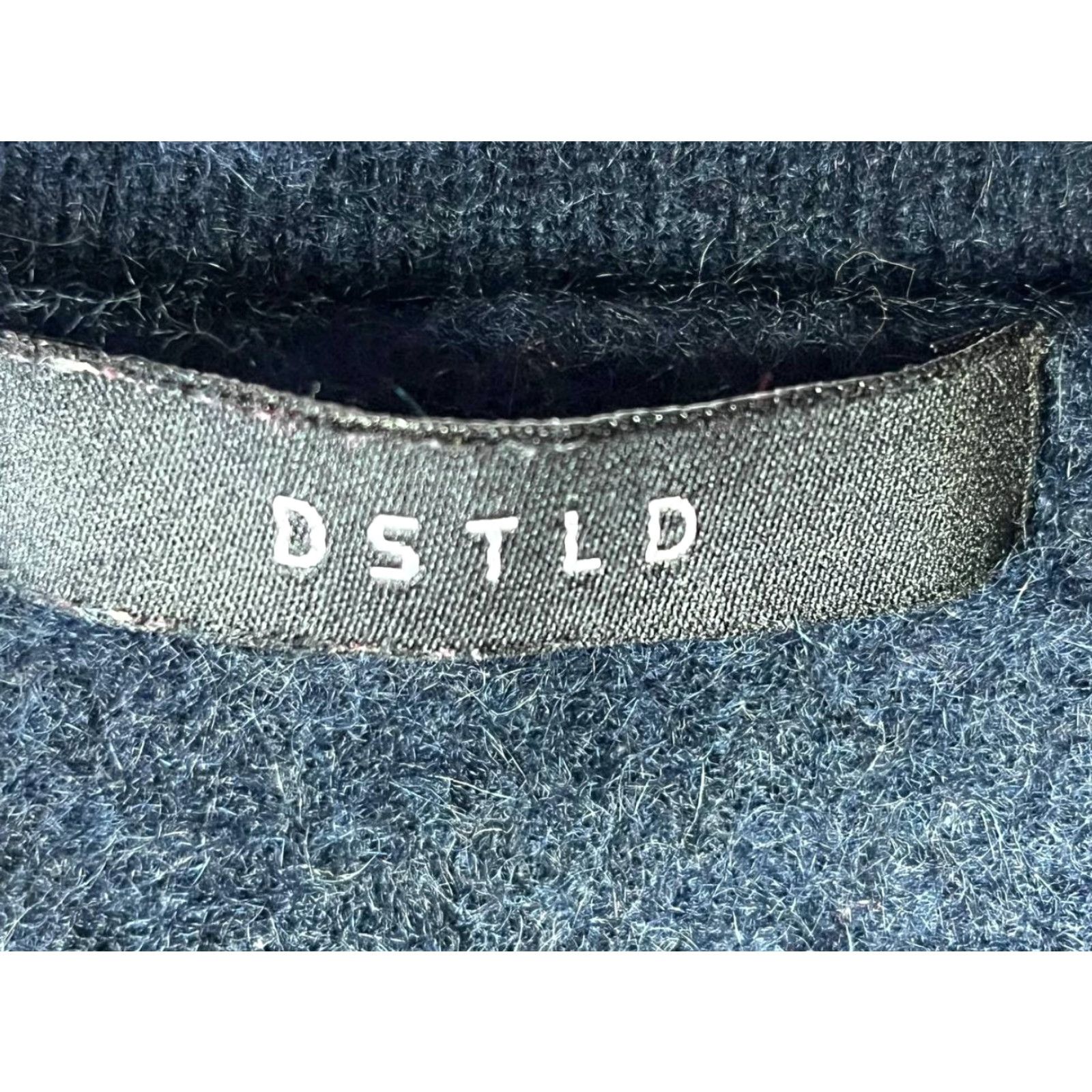 Vintage DSTLD Sweater Women XS Cashmere Blue Crew Neck Long Sleeve Pullover Solid 100% Made In Nepal Size XS / US 0-2 / IT 36-38 - 6 Thumbnail