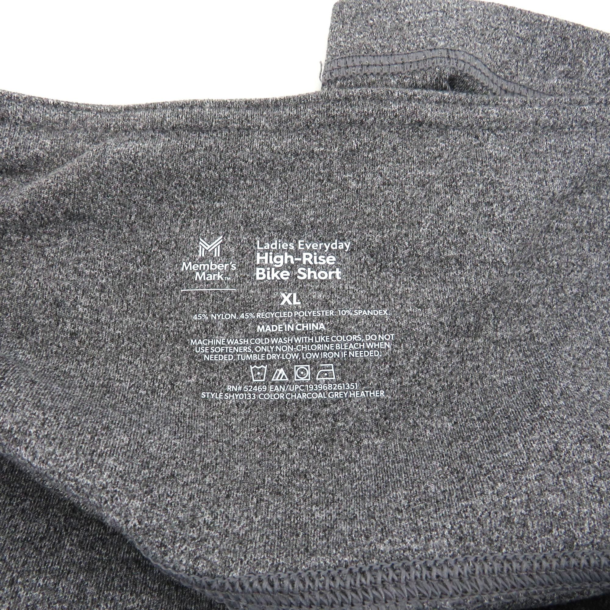 Other Members Mark Women's Everyday High-Rise Gray Bike Shorts XL Size 30" / US 8 / IT 44 - 4 Thumbnail