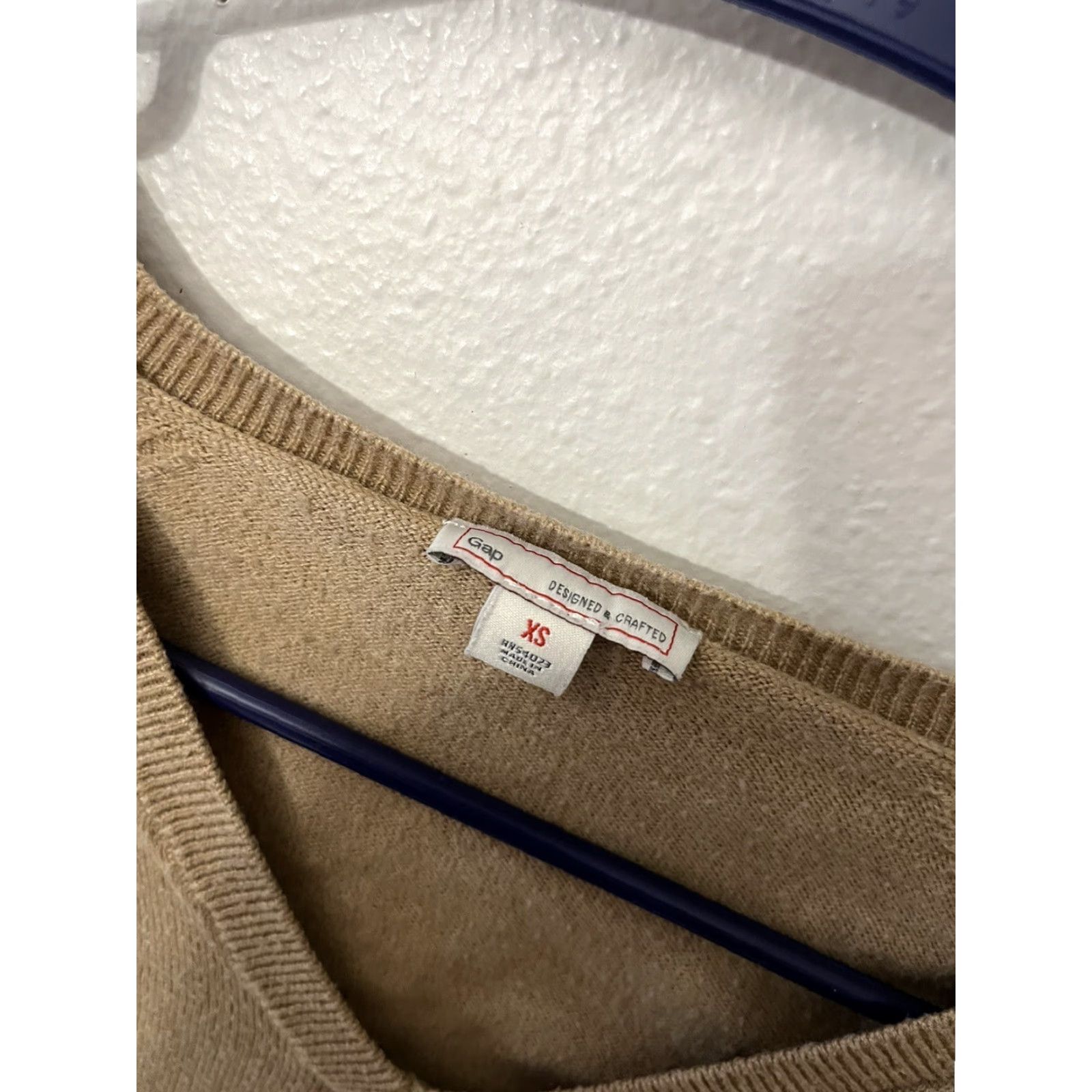 Gap Gap Sweater Wool Blend Khaki Brown V Neck Pullover XS Women Size XS / US 0-2 / IT 36-38 - 3 Thumbnail