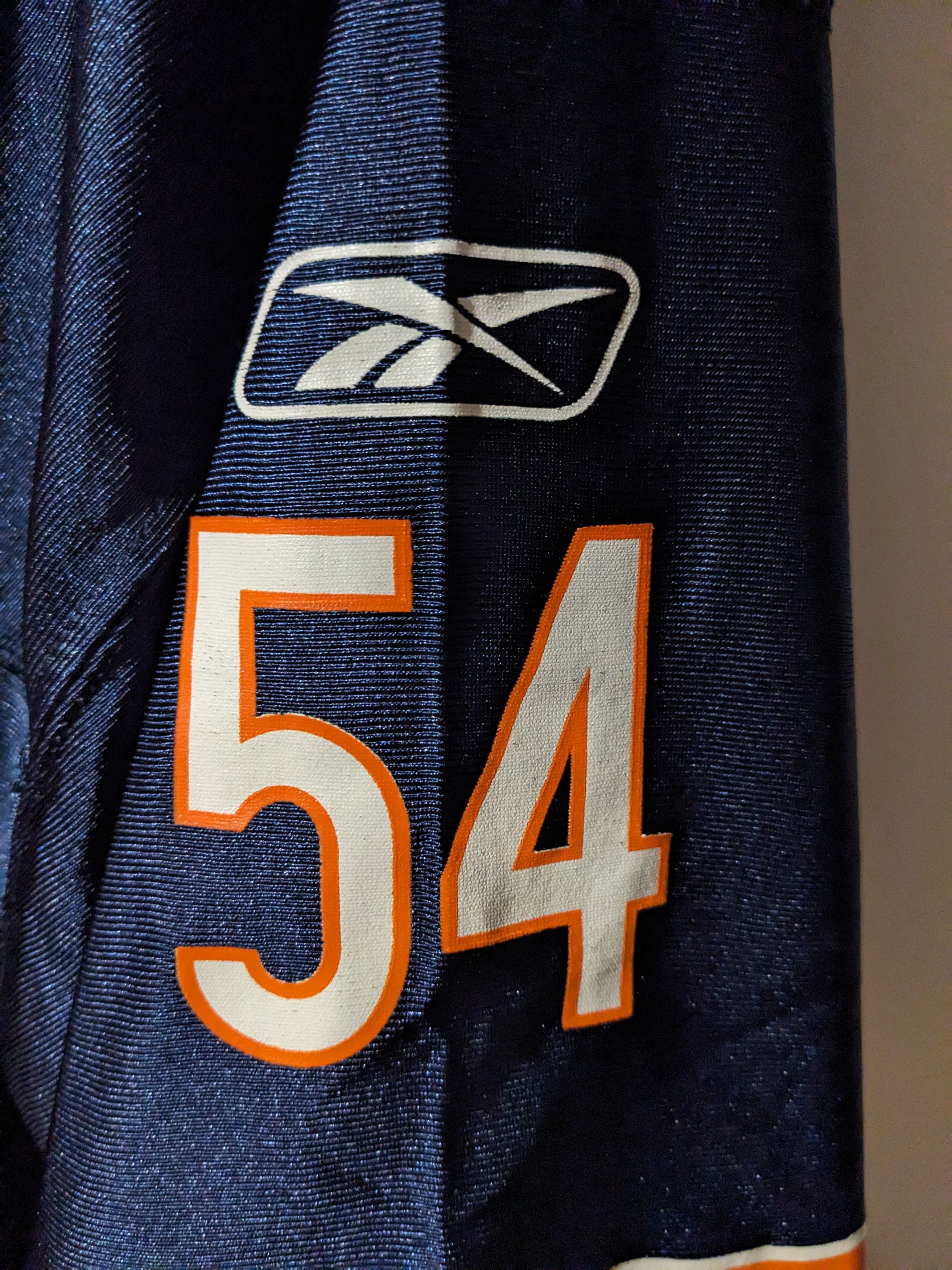NFL × Vintage Vintage 90s Chicago Bears Urlacher NFL Football Large Jersey Size US L / EU 52-54 / 3 - 4 Thumbnail