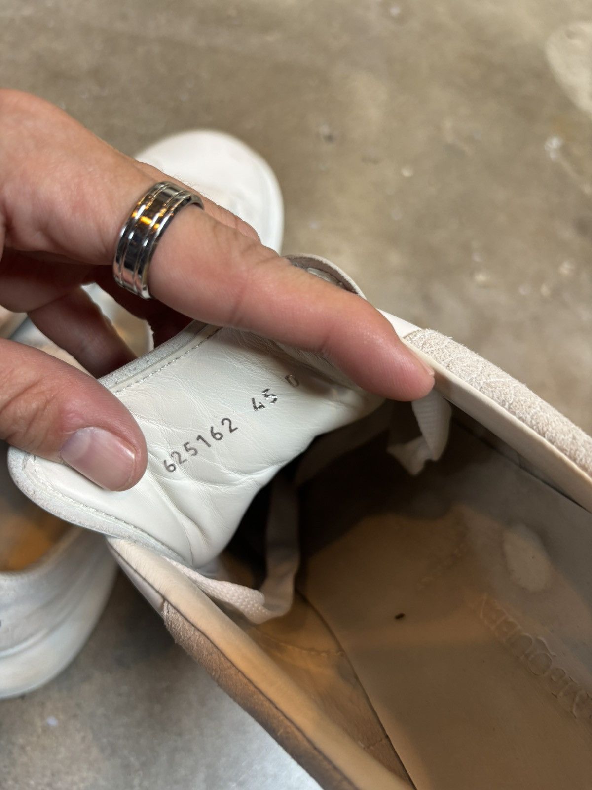 Alexander McQueen Alexander McQueen Oversized Sneaker Suede White Grey Size 12 Size US 12 / EU 45 - 6 Thumbnail