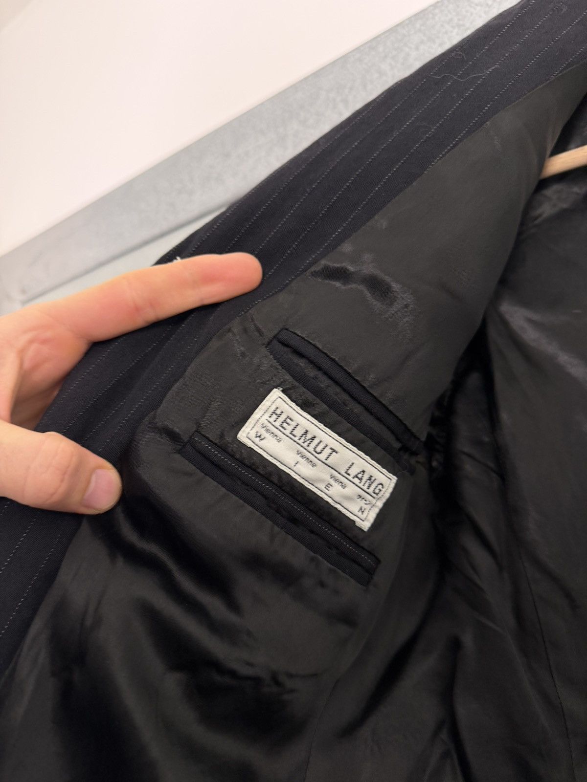 Helmut Lang Vintage 80s Helmut Lang Vienna Wien Rare Blazer Size 42L - 12 Thumbnail