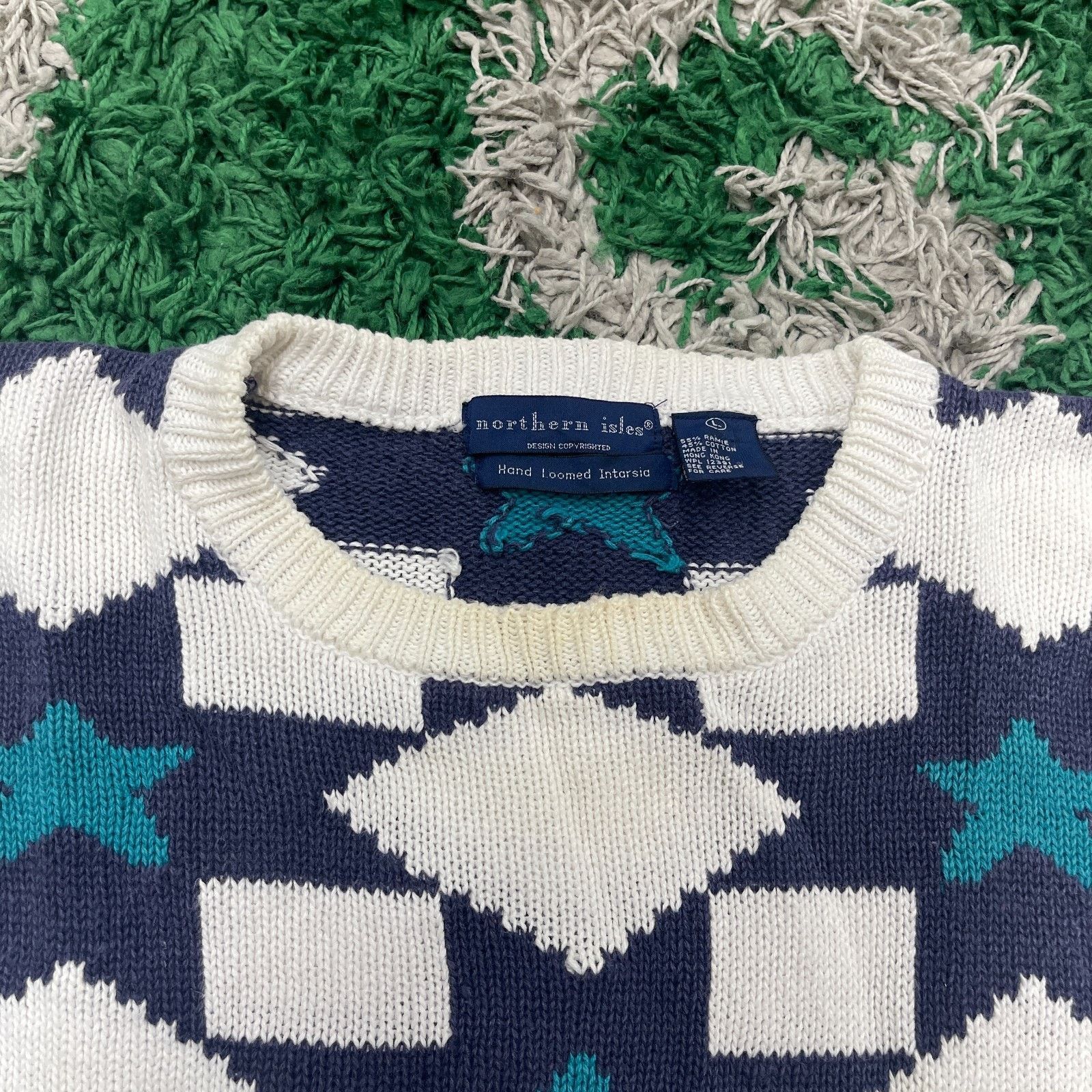 Northern Isles vintage Northern Isles Hand Loomed Intarsia Sweater Large Size US L / EU 52-54 / 3 - 3 Thumbnail