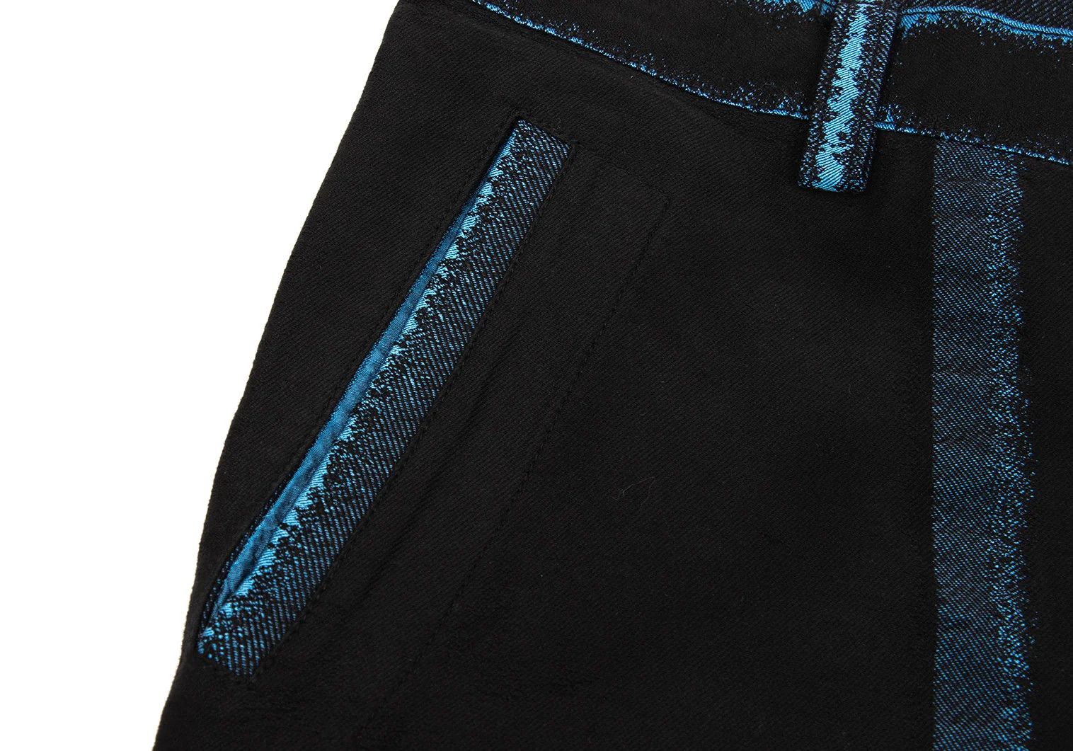 Issey Miyake A-POC INSIDE Trim Fade Design Pants in Black and Blue Size US 36 / EU 52 - 6 Thumbnail