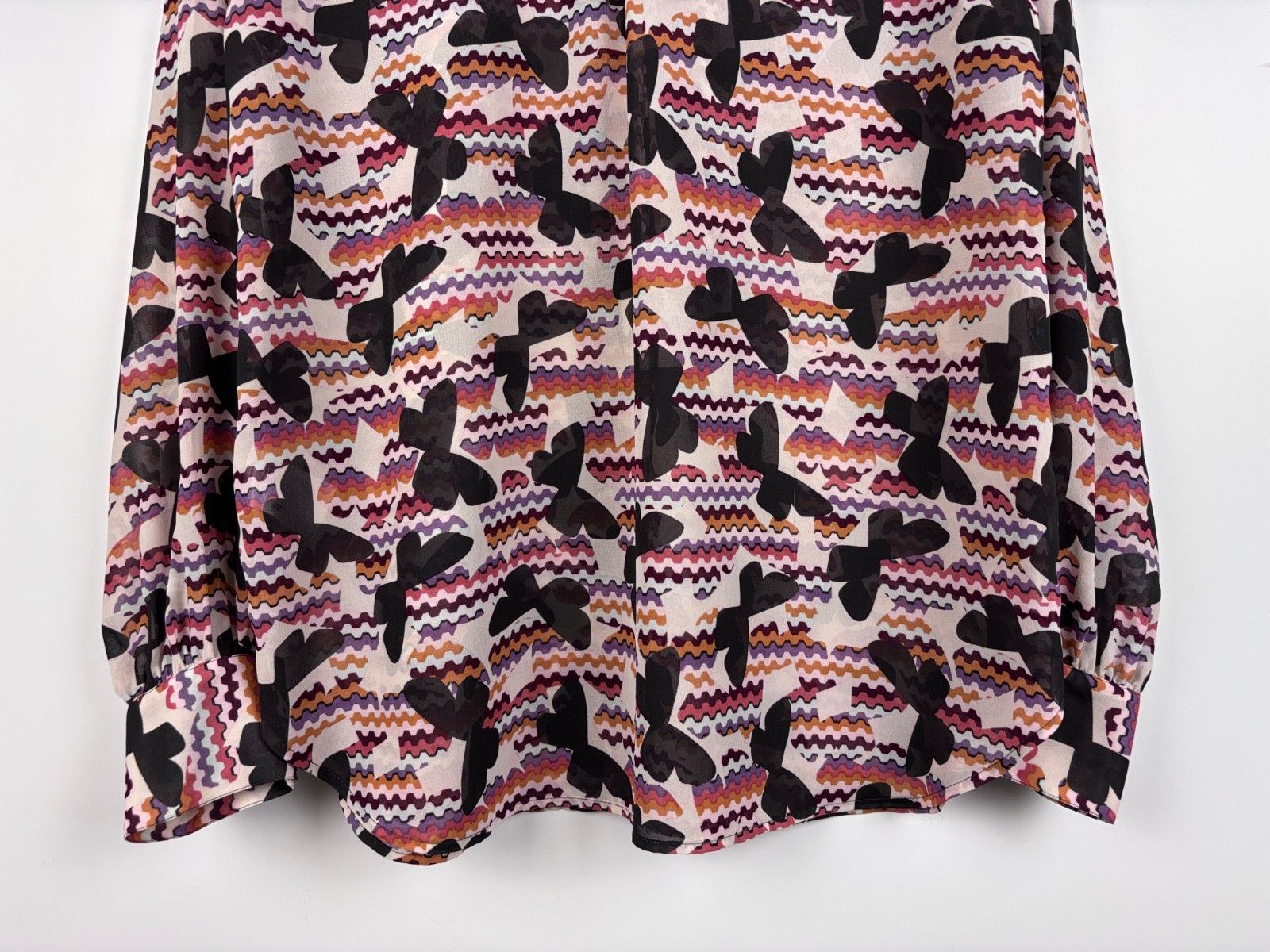 Missoni Missoni Lindex Butterfly Print Colorful Long Sleeve Shirt 42 Size M / US 6-8 / IT 42-44 - 7 Thumbnail