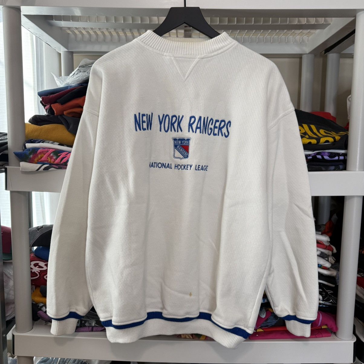 Logo Athletic × Vintage Vintage New York Rangers crewneck Sweater XL Logo Athletic Size US XL / EU 56 / 4 - 1 Thumbnail