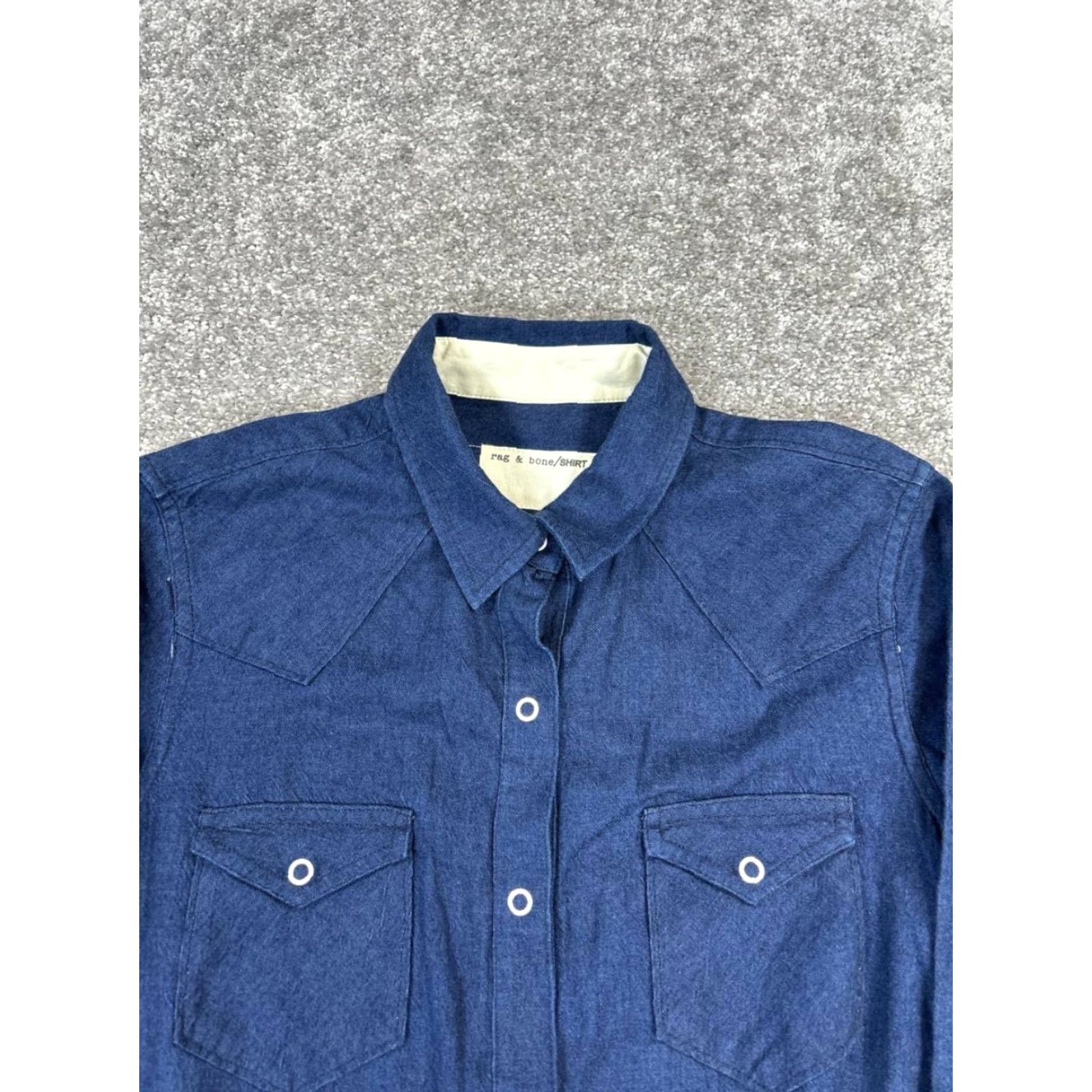 Rag & Bone Rag & Bone Romper Womens Small Blue Cotton Size 28" / US 6 / IT 42 - 2 Thumbnail