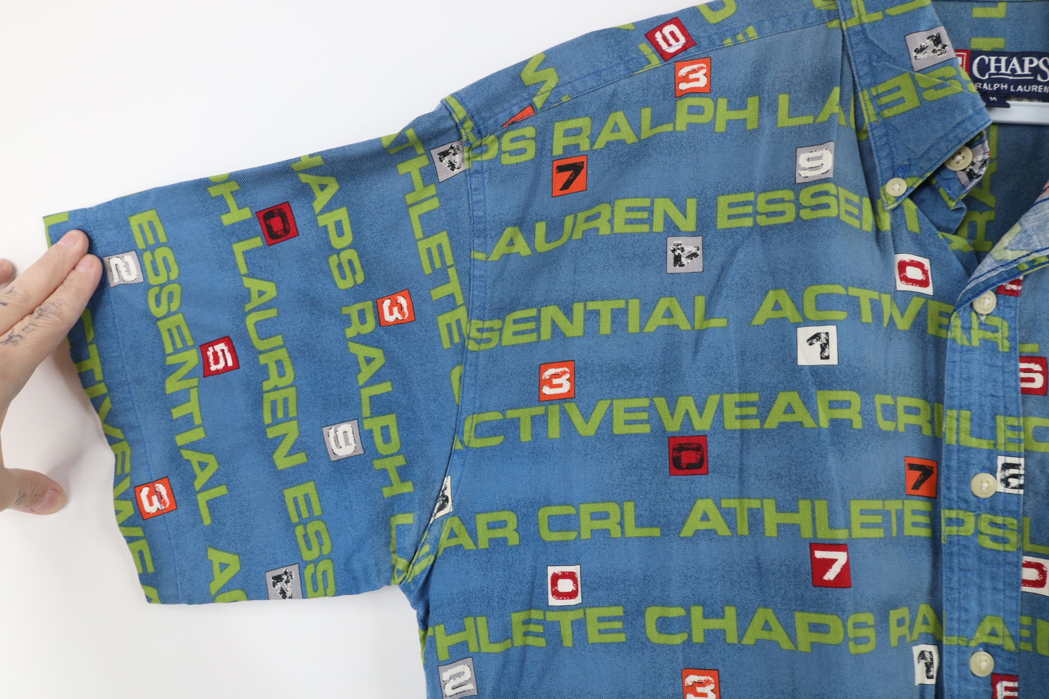 Polo Ralph Lauren Vintage 90s Chaps Ralph Lauren Over Print Button Down Shirt Size US M / EU 48-50 / 2 - 6 Thumbnail