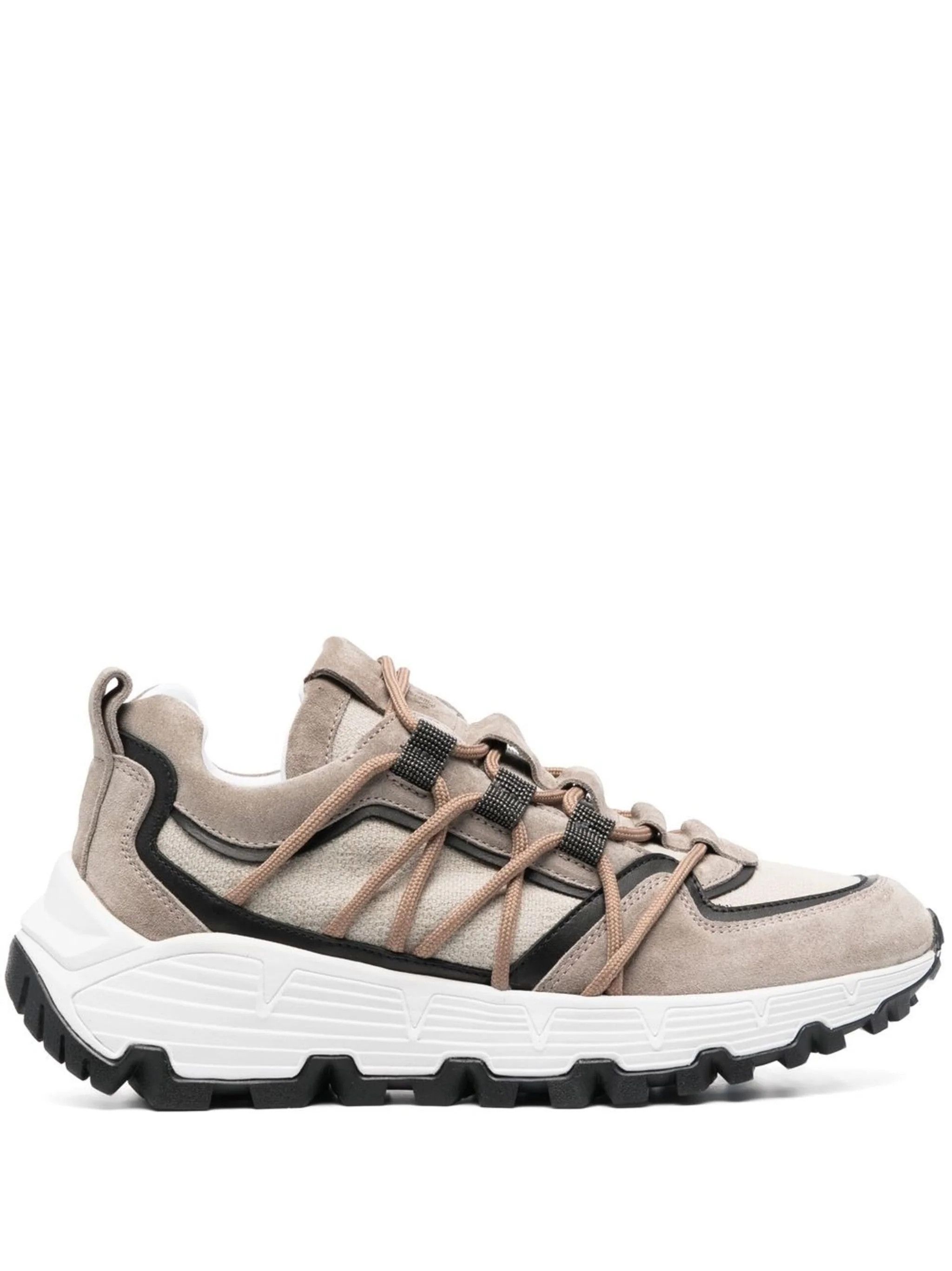 image of Brunello Cucinelli O1W1Db10524 Sneakers In Grey, Women's (Size 11)