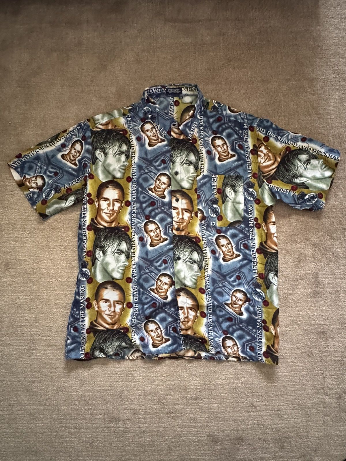 Vintage Vintage David Beckham Shirt Size US L / EU 52-54 / 3 - 1 Thumbnail