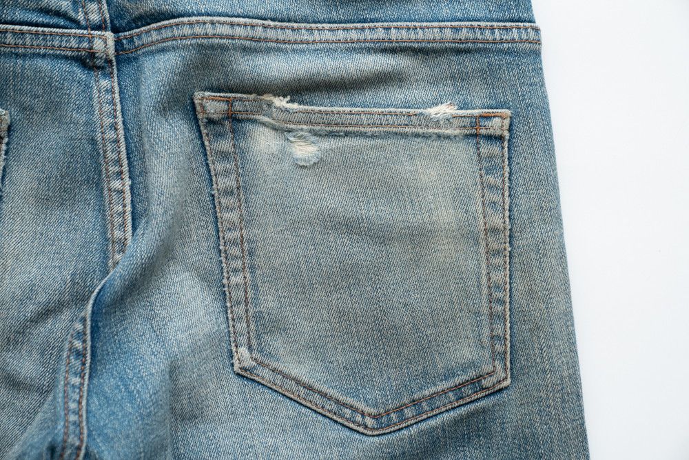 Balmain 2011FW 3D BLUE DENIM Christophe Decarnin Size US 27 - 14 Thumbnail