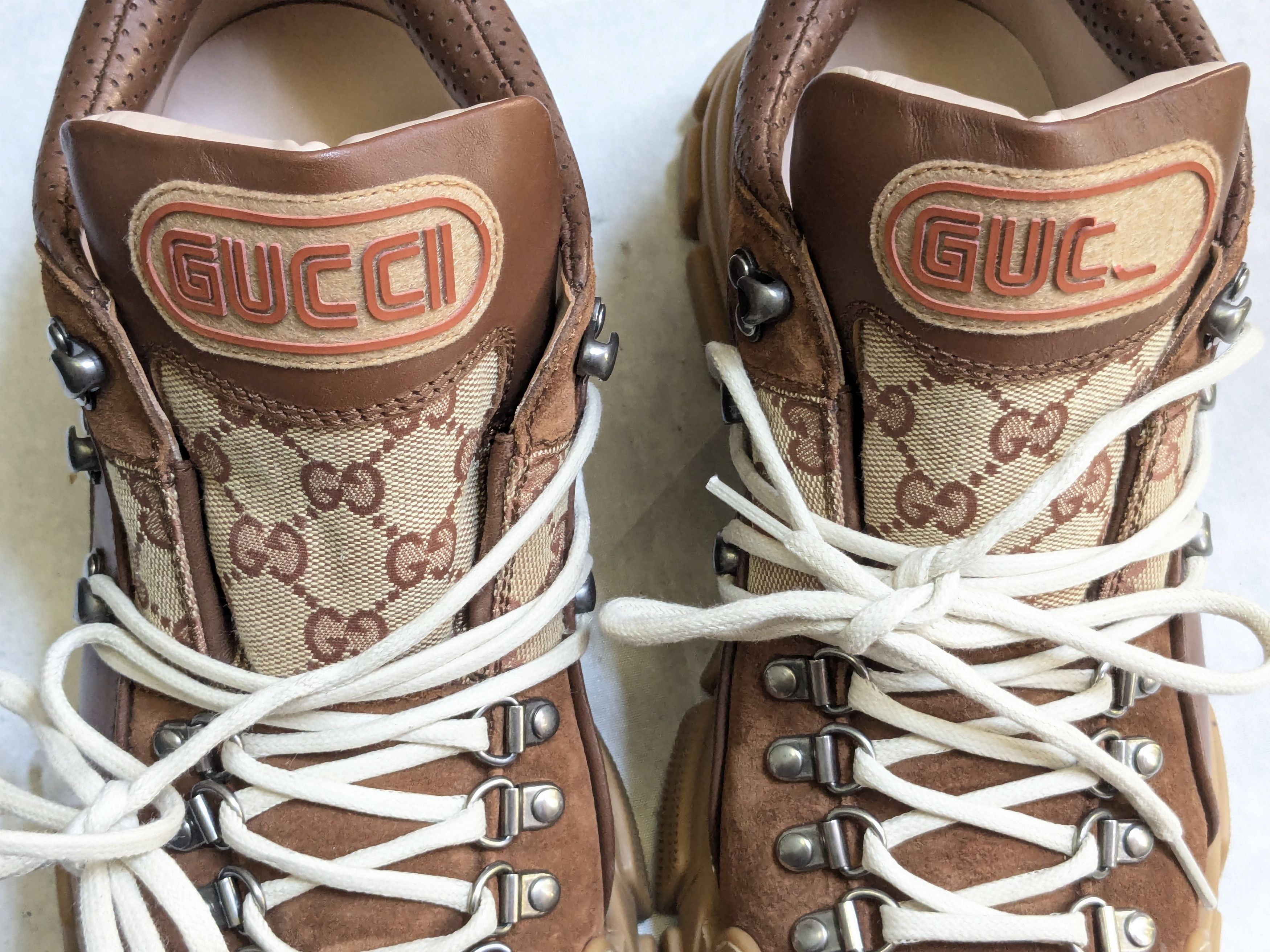 Gucci Gucci Flashtrek Sneakers Brown Monogram Logo GG 9.5 Size US 9.5 / EU 42-43 - 8 Thumbnail
