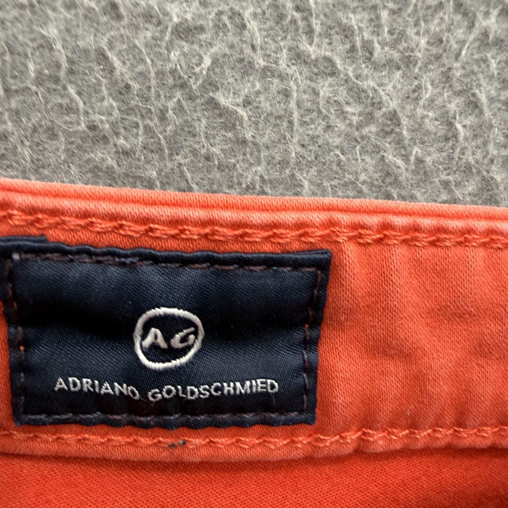 Vintage AG Adriano Goldschmied Jeans Abbey Ankle Mid Rise Super Skinny Orange 27 Womens Jeans Slim Pocket Stretch City 28.5 Inseam Size 27" / US 4 / IT 40 - 4 Thumbnail