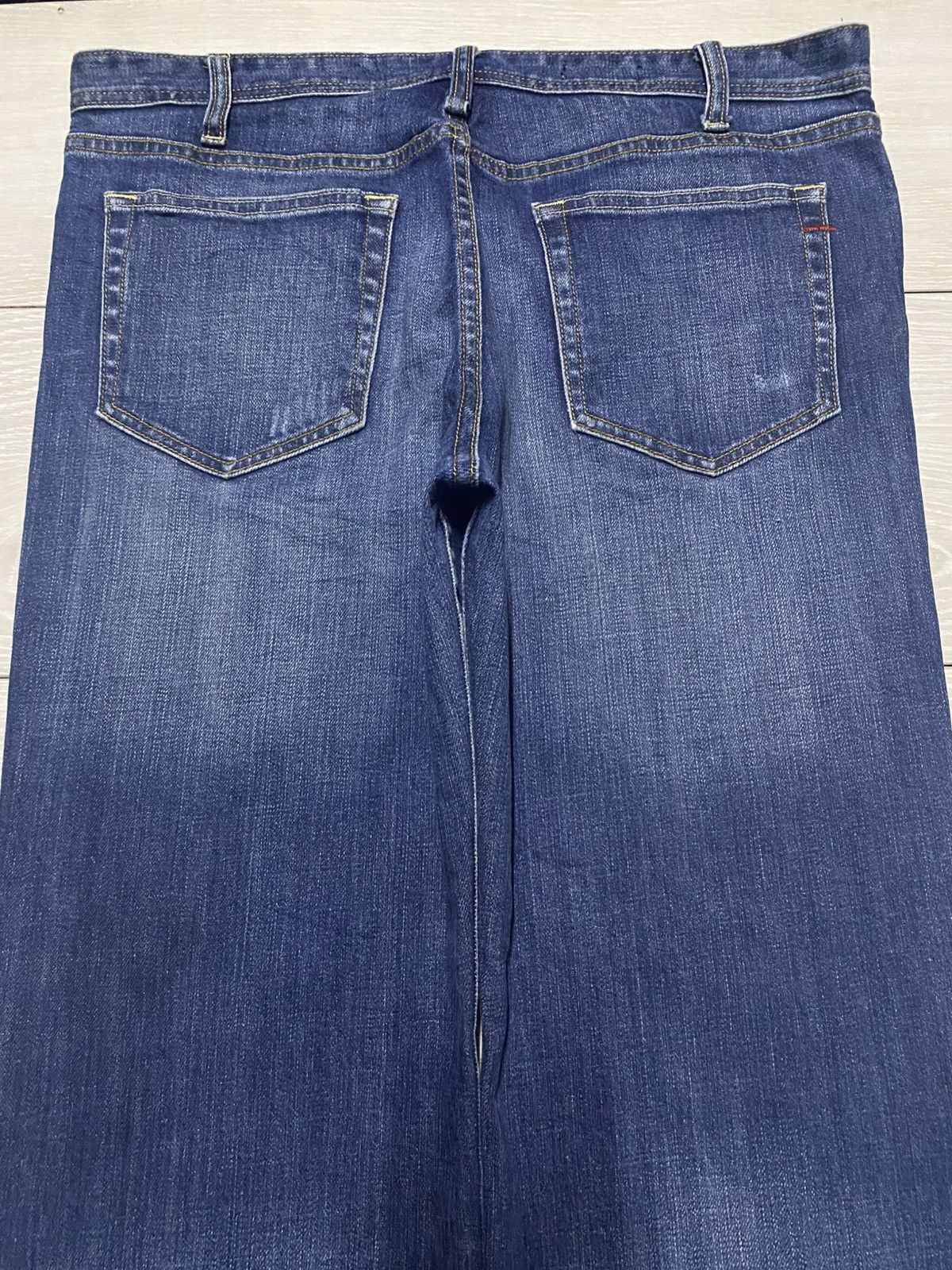 Dapper Dan × Gap Vintage Gap Denim Blue Wash Distressed Bootcut Jeans Size US 33 - 4 Thumbnail