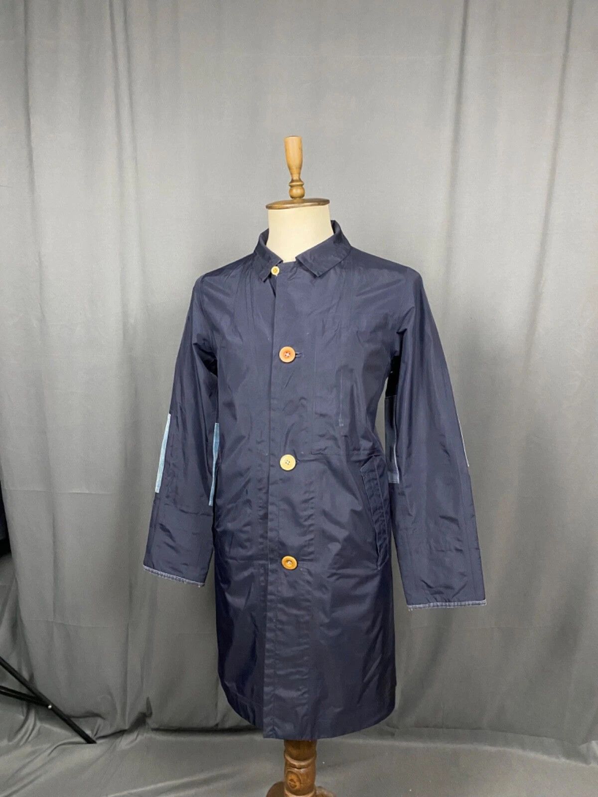 Visvim Viswim Men's Blue Gore-Tex Long Rain Coat Size 4 Size US XL / EU 56 / 4 - 3 Thumbnail