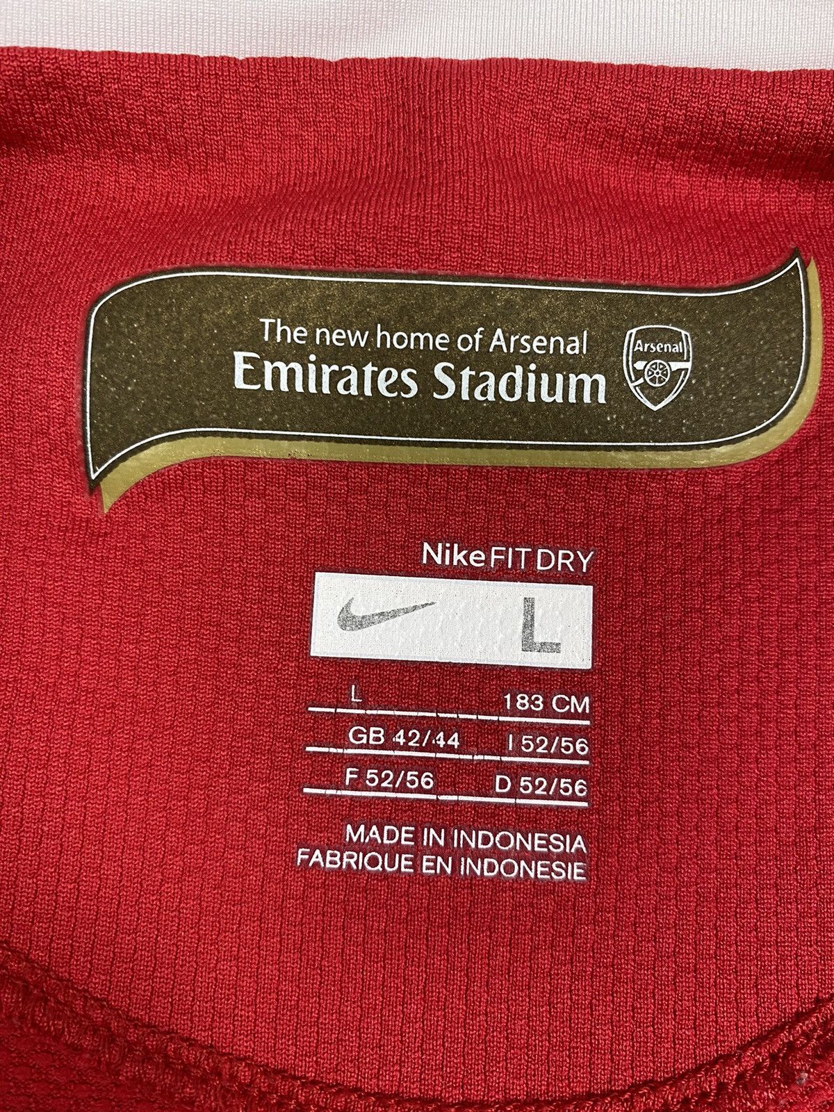 Nike Nike Arsenal FC Vintage Soccer Home Jersey Size L Size US L / EU 52-54 / 3 - 9 Thumbnail