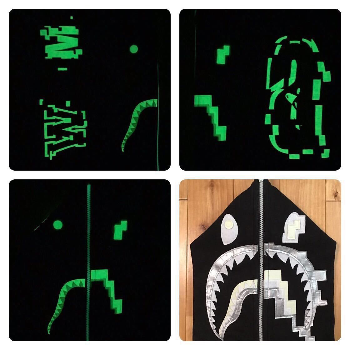 Bape 💫Glow in the dark💫 BAPE DIGITAL SHARK FULL ZIP HOODIE APE Size US XL / EU 56 / 4 - 4 Thumbnail