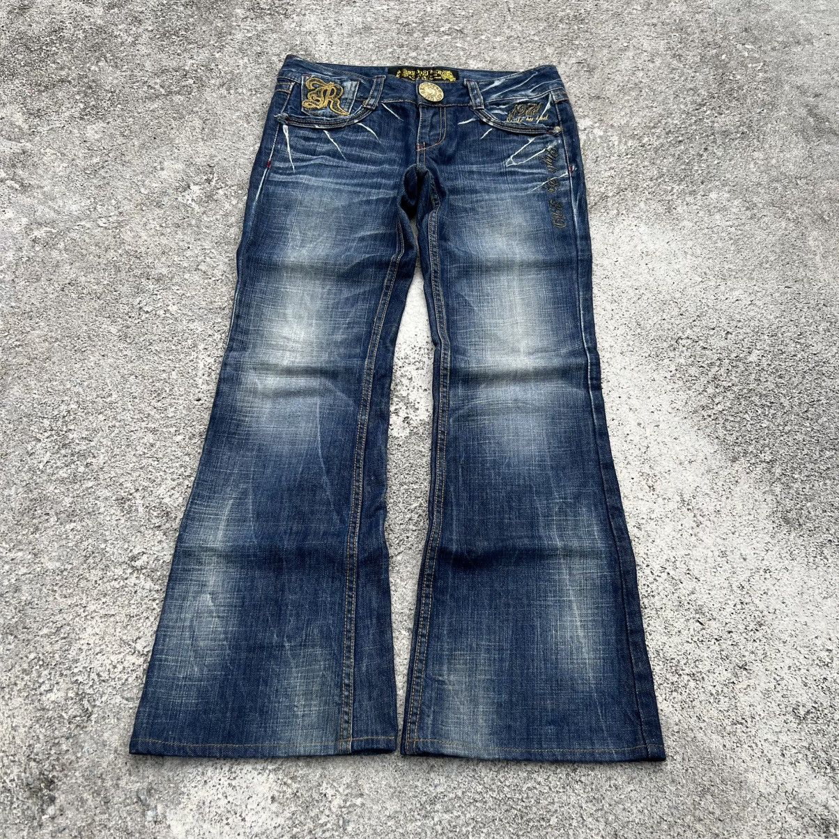 Japanese Brand “REDPEPPER” ACID WASH FLARE JEANS Size 28" / US 6 / IT 42 - 1 Thumbnail