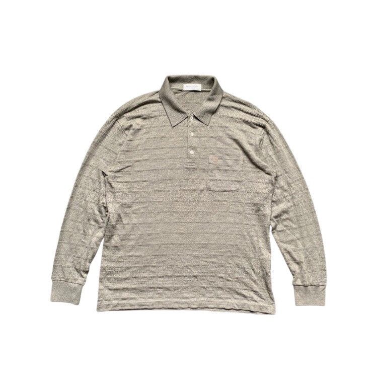 Designer × Givenchy Vintage Monsieur by Givenchy Long Sleeve Polos Size US L / EU 52-54 / 3 - 1 Thumbnail