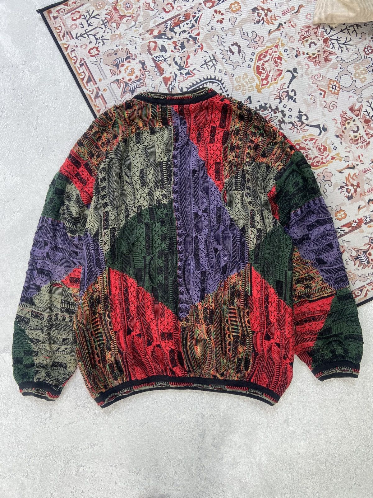 Tundra Canada Rare Tundra Knit COOGI 3D Cable Archive Sweater Size US XL / EU 56 / 4 - 2 Thumbnail