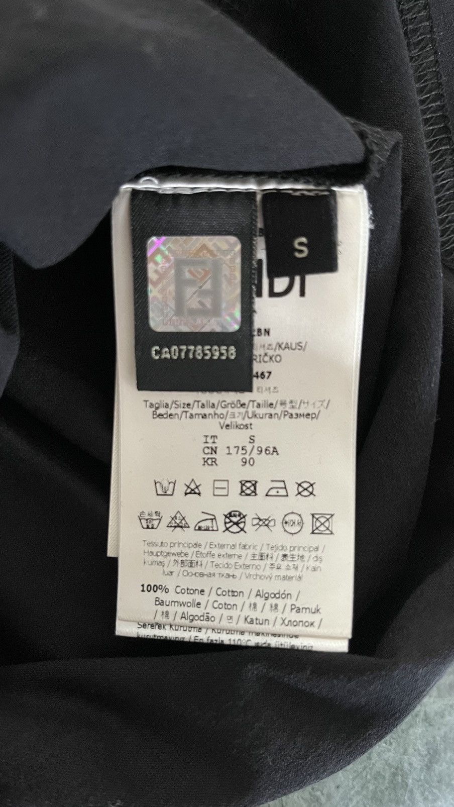 Fendi Fendi FF logo tshirt big leather logo New with tags Size US S / EU 44-46 / 1 - 6 Thumbnail