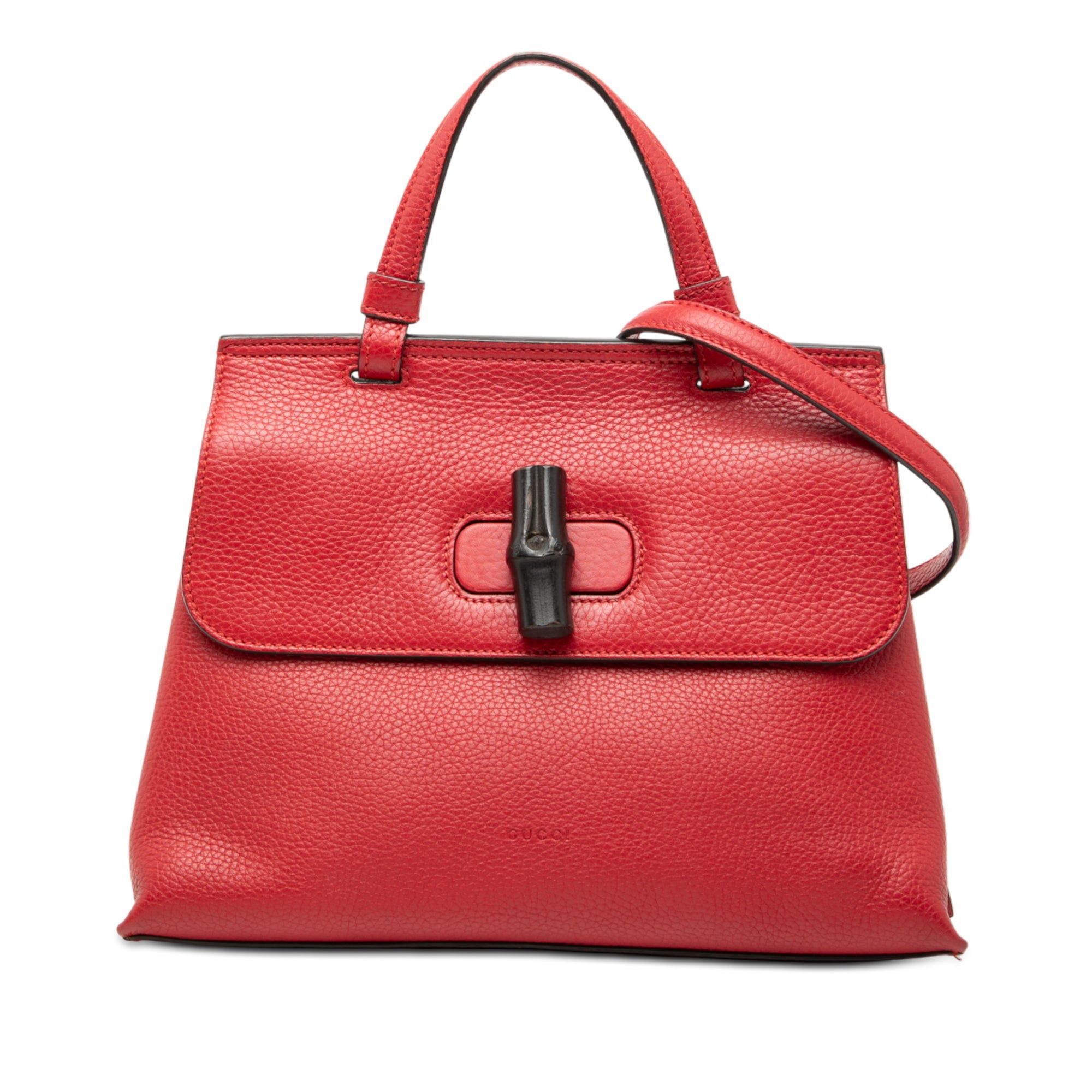 Gucci Small Leather Bamboo Daily Satchel Size ONE SIZE - 1 Thumbnail