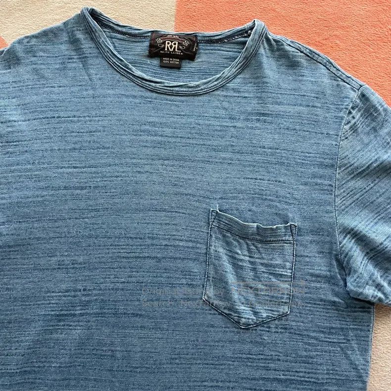RRL Ralph Lauren RRL Ralph Lauren Indigo-dyed bamboo节cotton short-sleeve T- Size US S / EU 44-46 / 1 - 2 Thumbnail