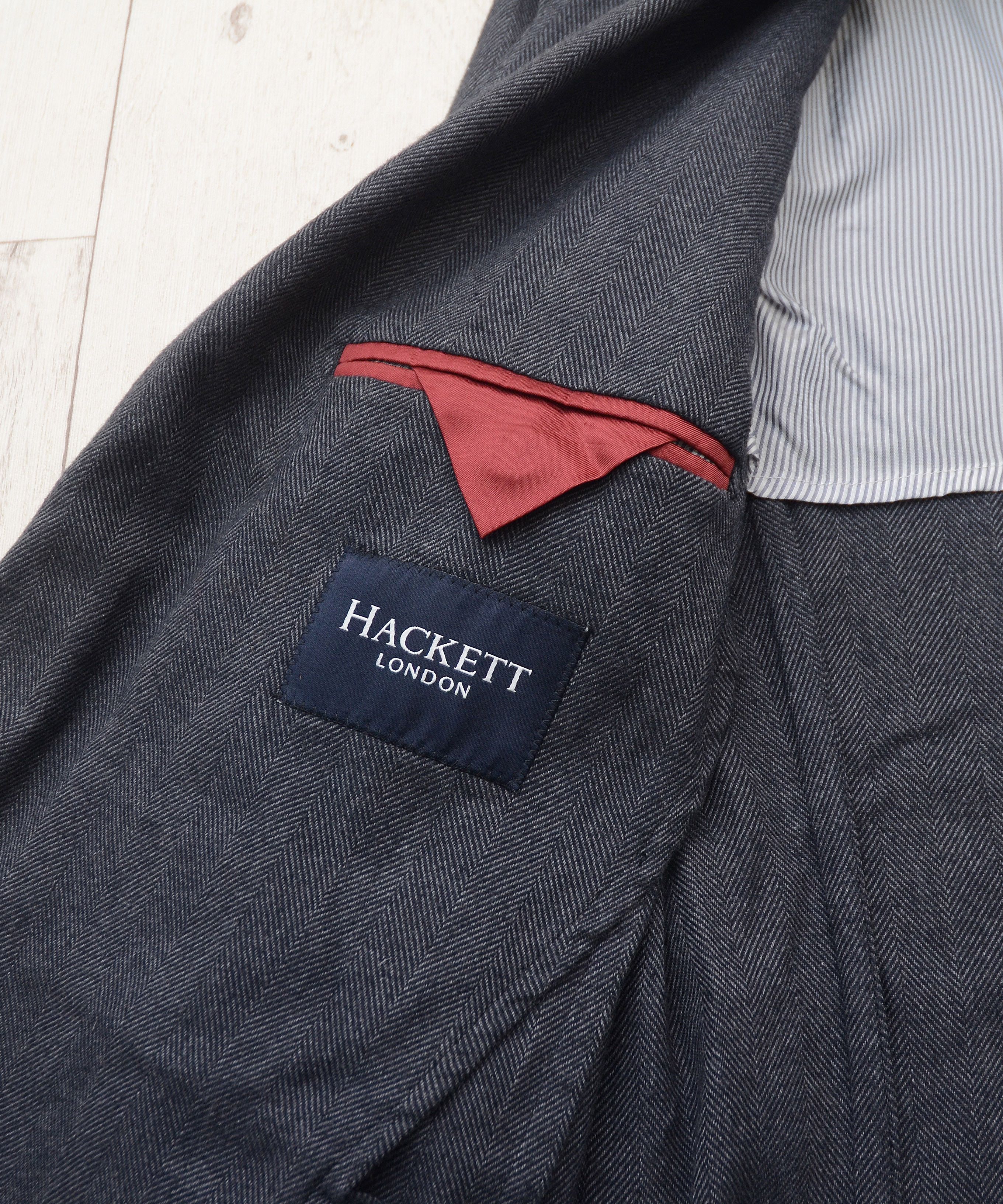 Hackett Hackett London Plain Wool Twill Blazer Jacket Sz UK 46 EU 56 Size 42R - 10 Thumbnail