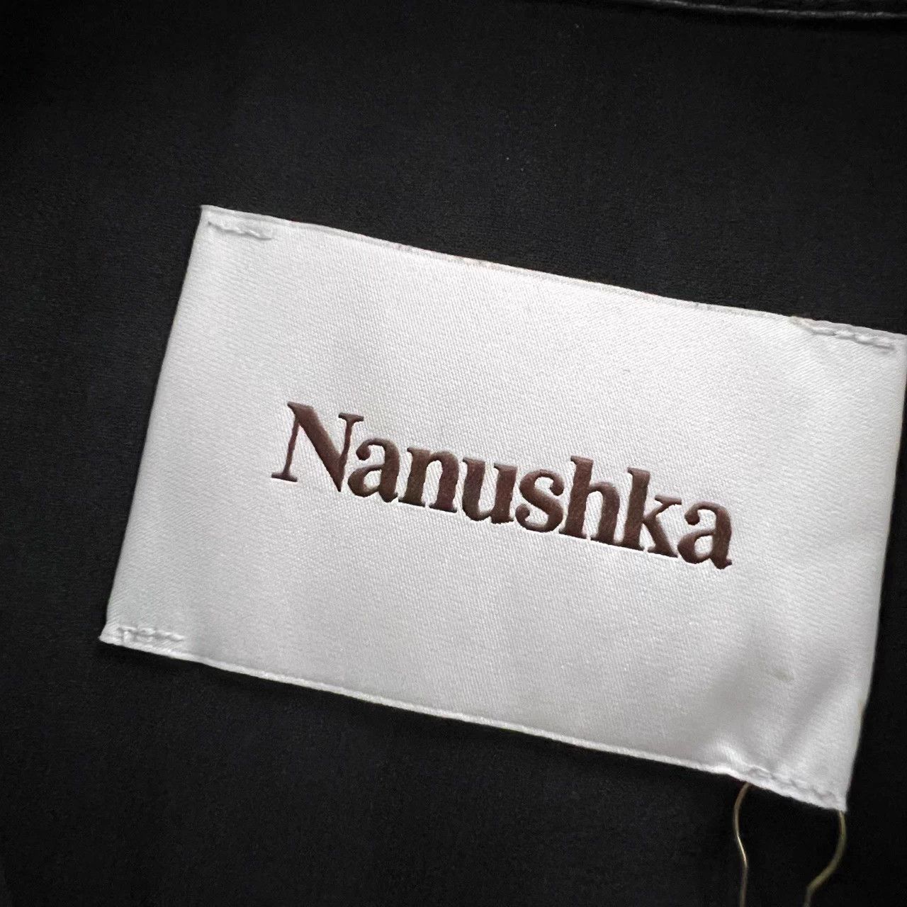 Nanushka Nanushka women's black short-sleeve leather dress S M new Size M / US 6-8 / IT 42-44 - 3 Thumbnail