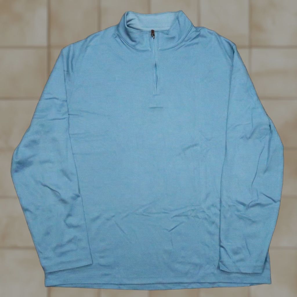 Mizzen+Main Mizzen+Main Sweater Men's 2XL Blue 1/4 Zip Long Sleeve Pullover Jumper Knit Regular Shirt Category: Sweater Size US XXL / EU 58 / 5 - 1 Thumbnail