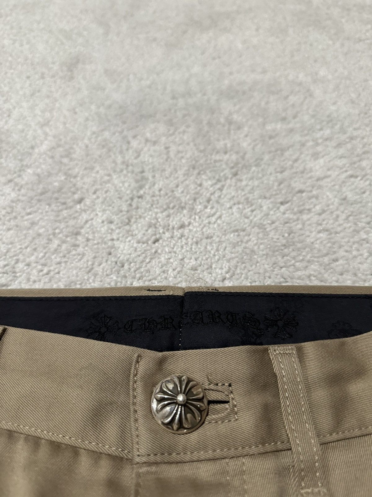 Chrome Hearts Chrome Hearts Tan Black Checkered Cross Patch Chinos Size US 34 / EU 50 - 6 Thumbnail