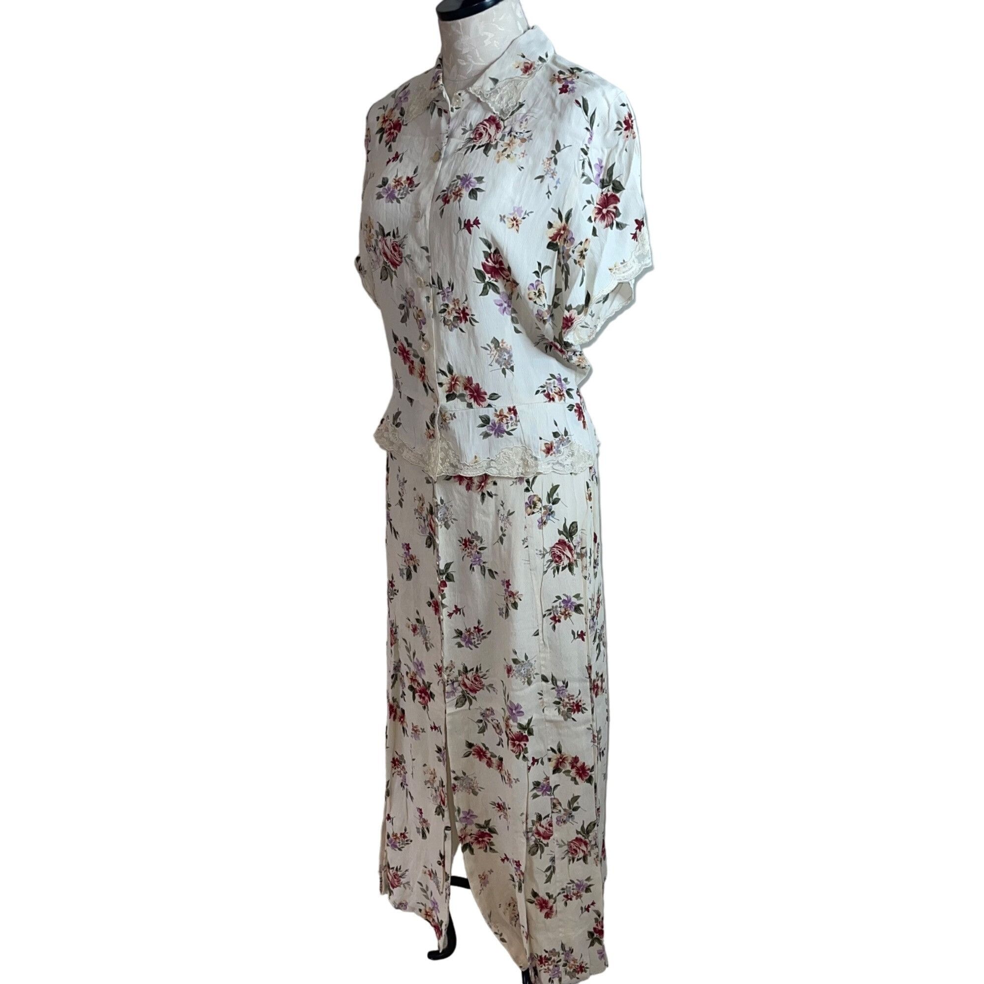 Vintage Rene Derby Vintage 1990s Womens Skirt Top Set Size ONE SIZE - 1 Thumbnail