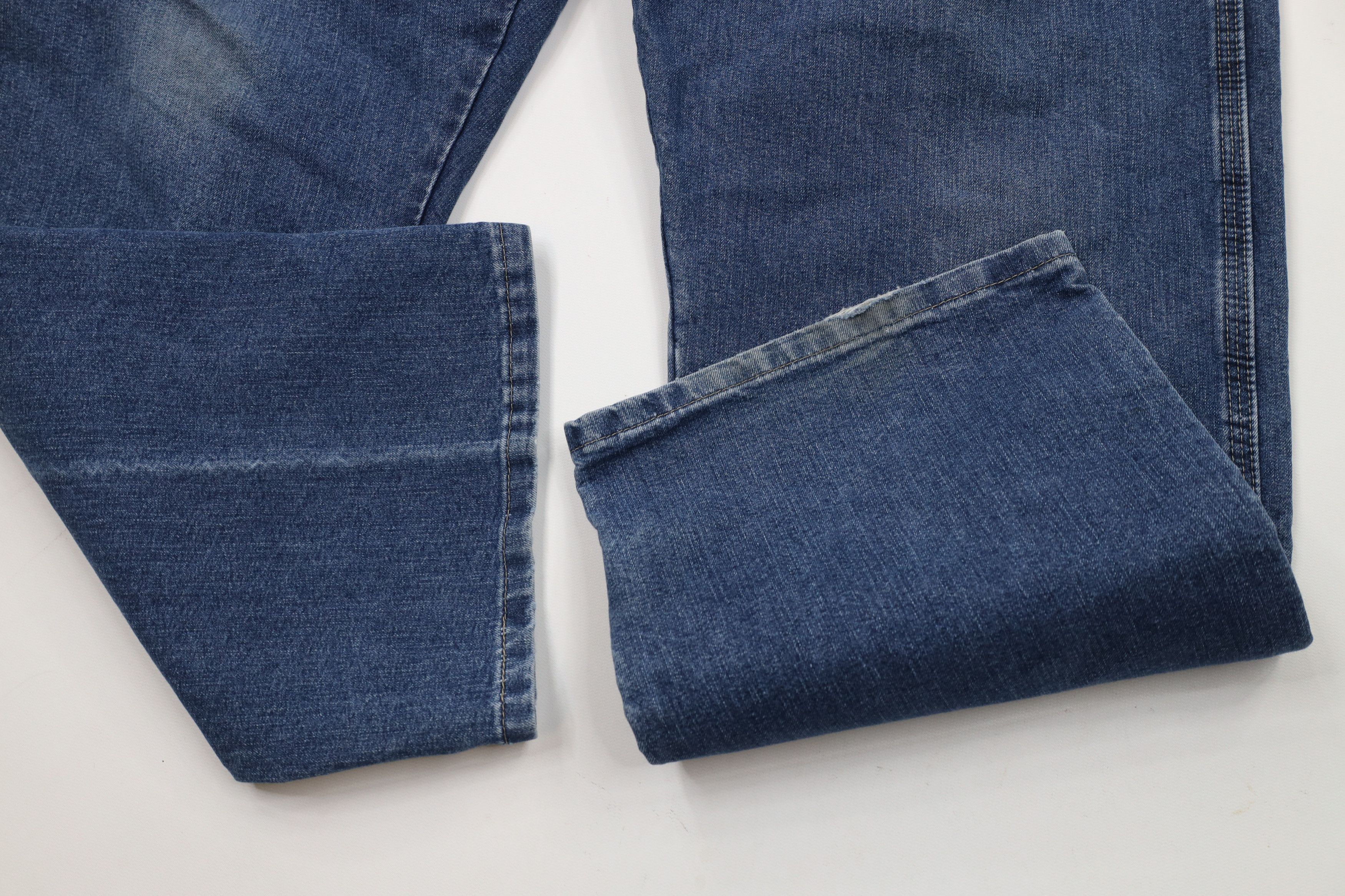 Vintage × Wrangler Vintage Y2K Wrangler Wide Leg Dungaree Denim Jeans Blue Size US 38 / EU 54 - 5 Thumbnail