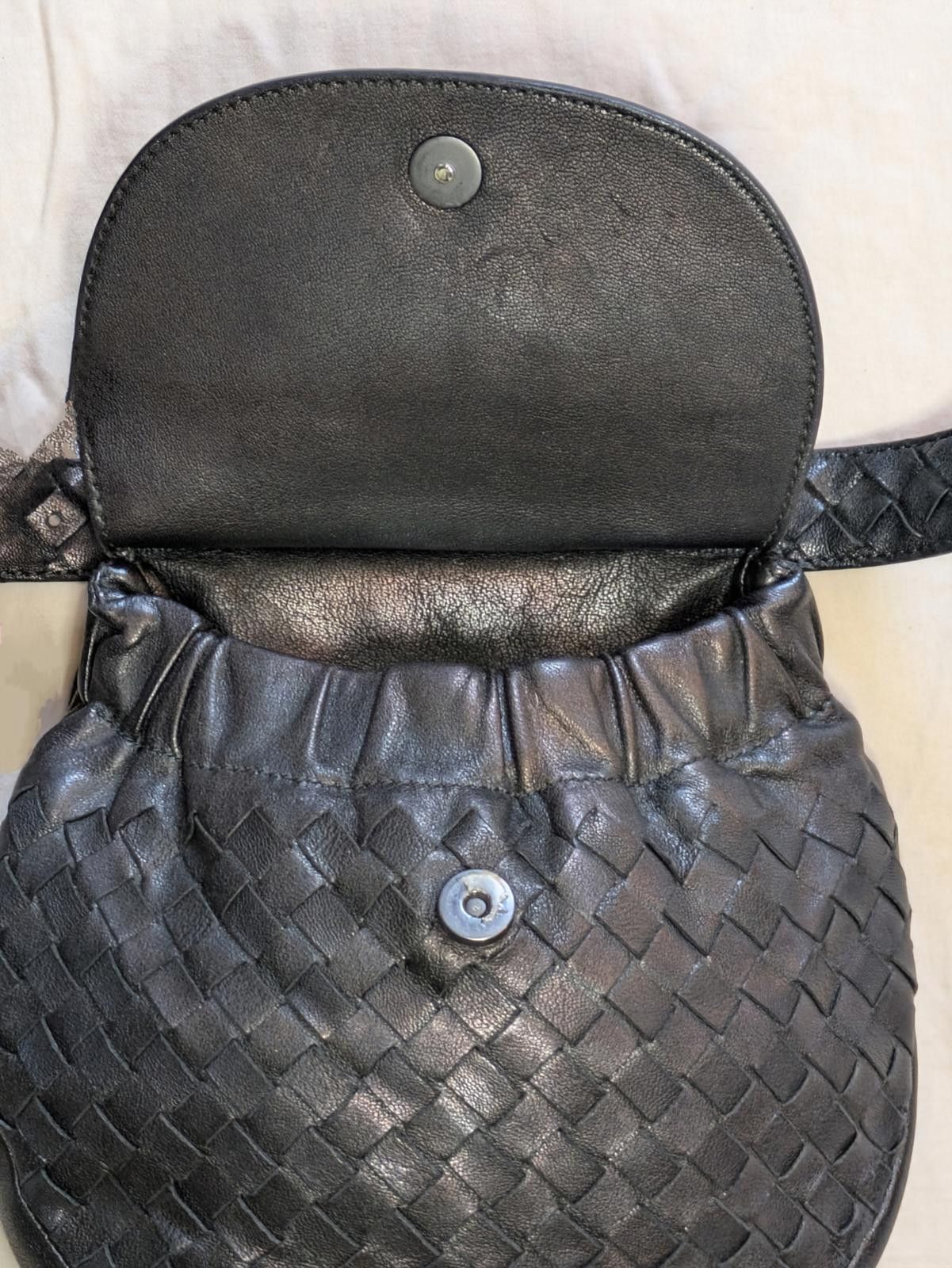 Bottega Veneta Bottega Veneta Flap Belt Bag Intrecciato Nappa Nero Black Size ONE SIZE - 6 Thumbnail