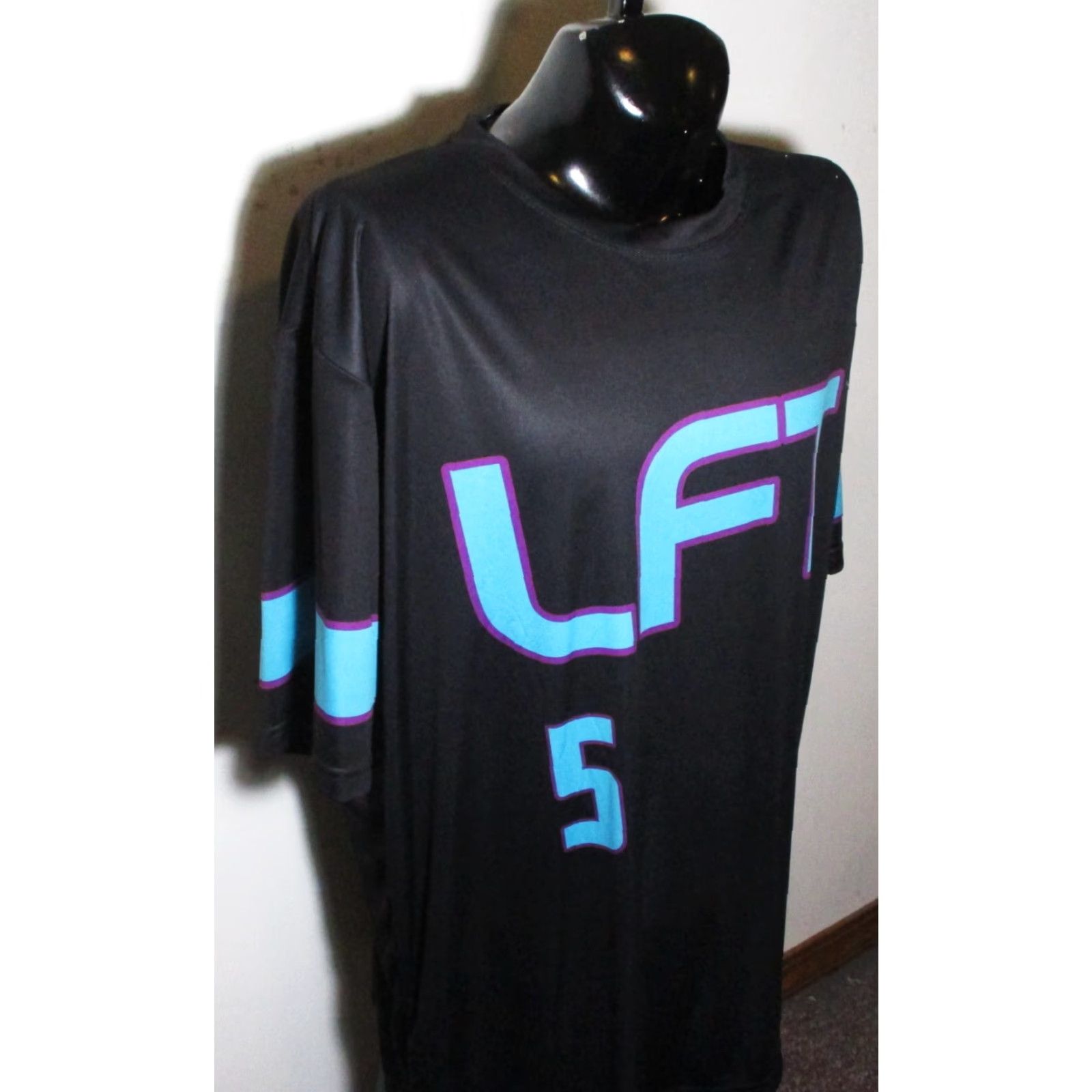 Vintage BYB Men T-Shirt Hit the Thing Jersey Short Sleeve 3XL Black BYB Mens Shirt 3XL Hit the Thing Jersey T-Shirt Size US XXL / EU 58 / 5 - 3 Thumbnail