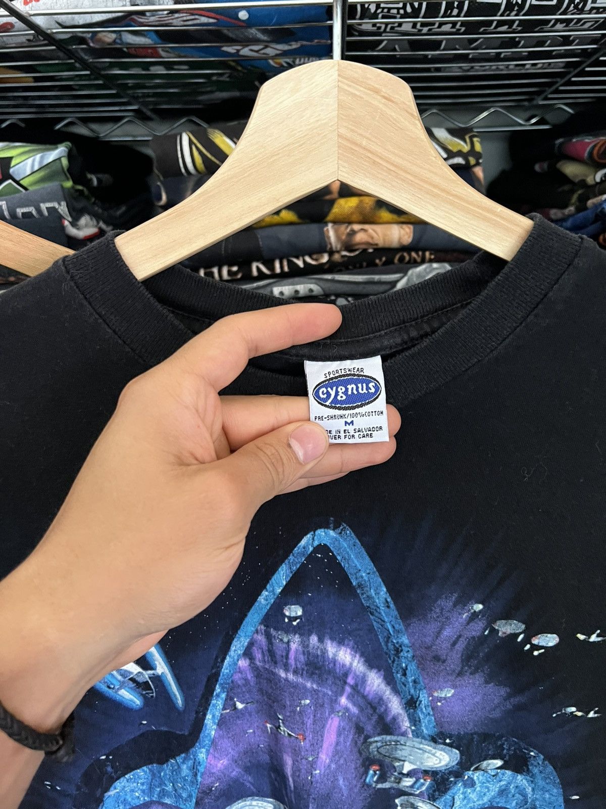 Vintage 1999 Star Trek Promo Movie Cygnus Tee Size US M / EU 48-50 / 2 - 2 Thumbnail