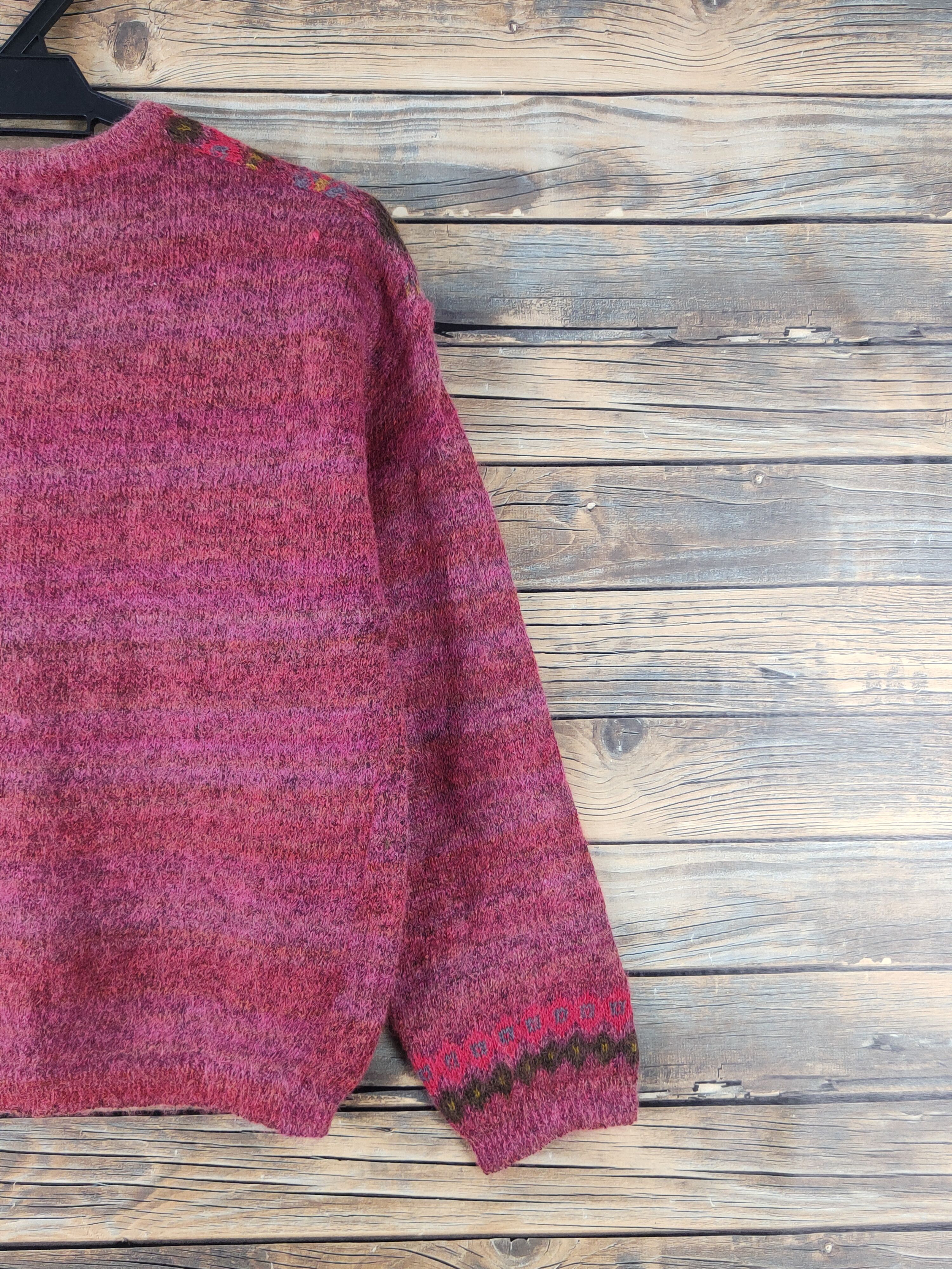 Japanese Brand Mademoiselle Red mohair vintage Knitwear Cardigan #W1548 Size S / US 4 / IT 40 - 9 Thumbnail