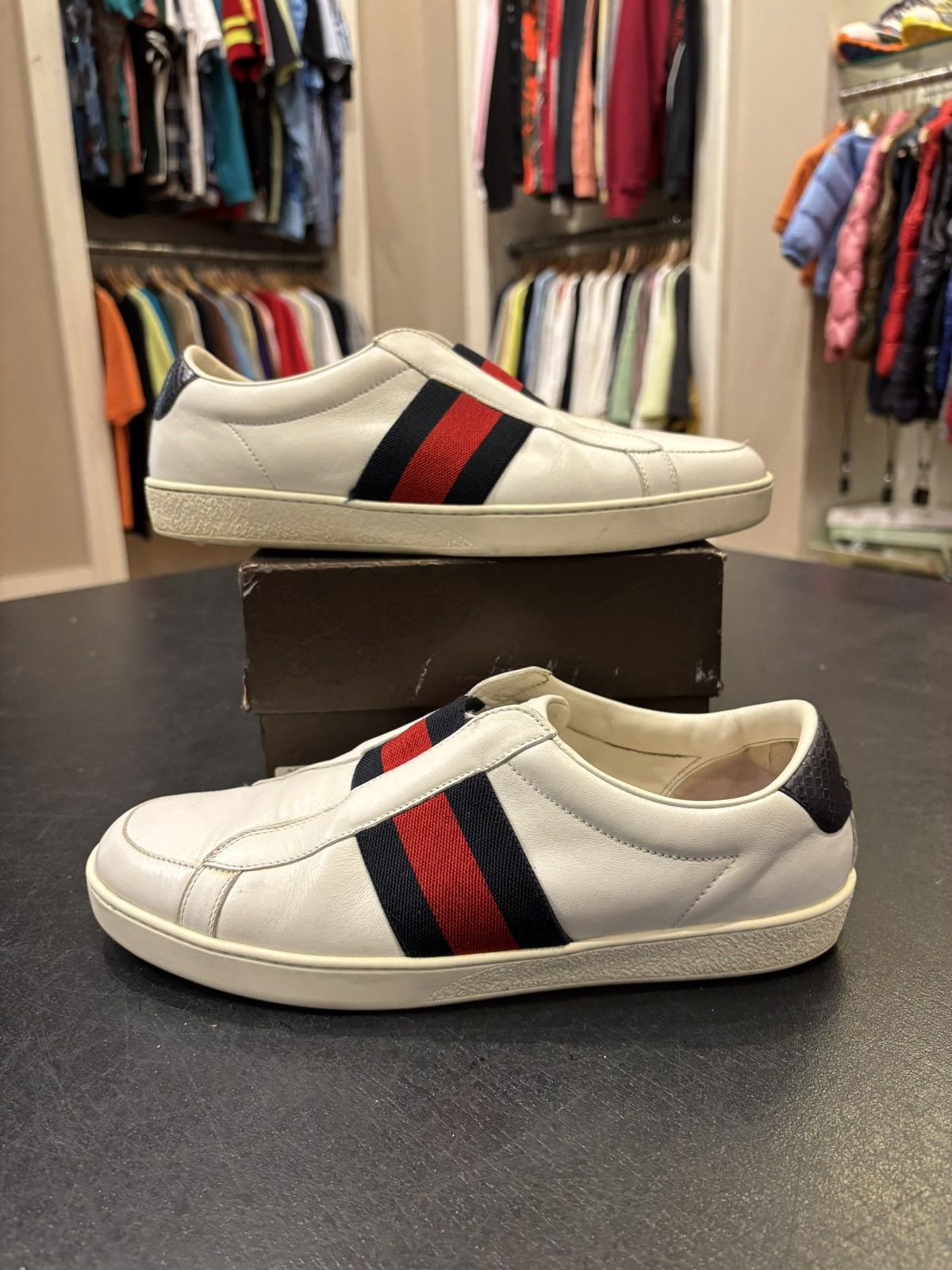 Gucci Gucci Slip On Low Sneakers Size US 8.5 / EU 41-42 - 1 Thumbnail