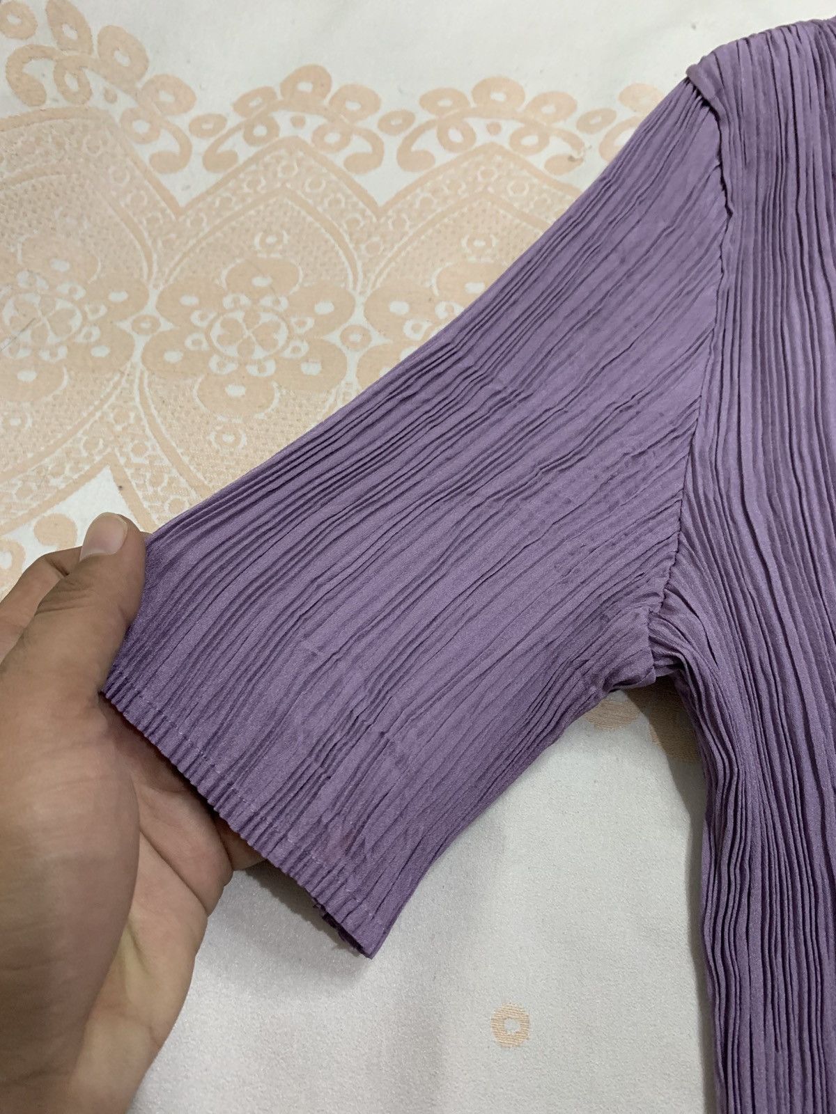 Japanese Brand Inner Pleats Issey Miyake Style Top Size L / US 10 / IT 46 - 4 Thumbnail