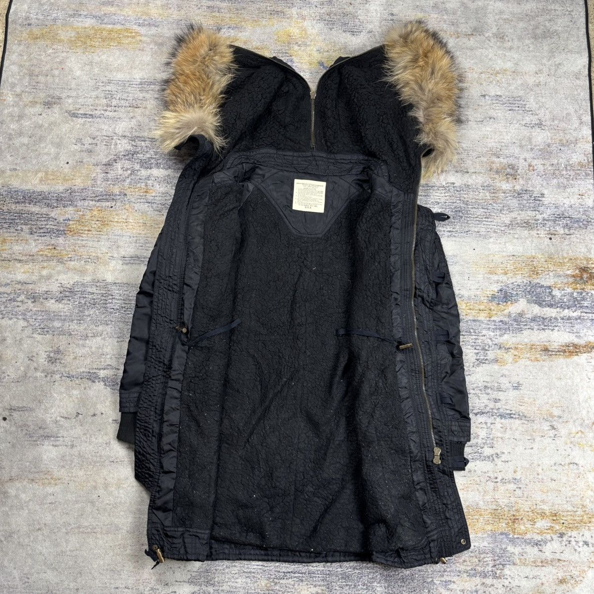 GOA Goa raccoon fur hoodie parka jacket double zipper Size US M / EU 48-50 / 2 - 14 Thumbnail